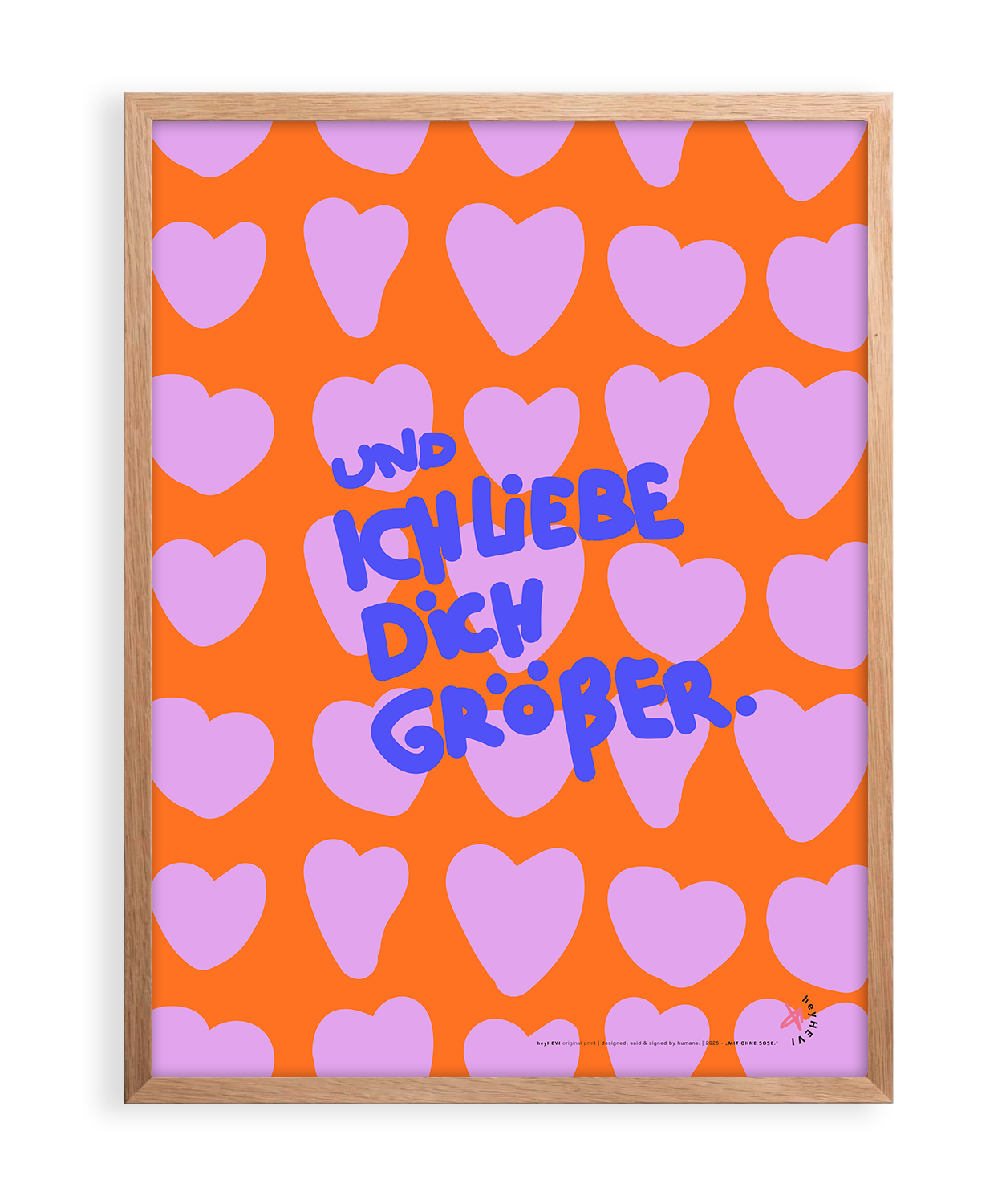 Und ich liebe dich grösser.