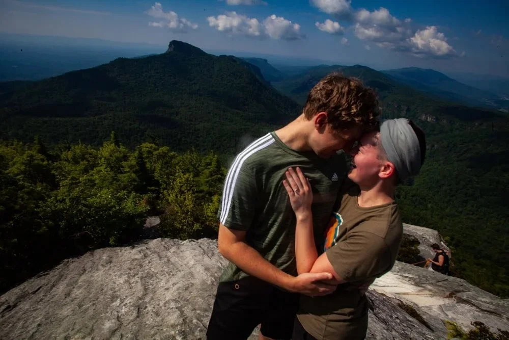 I keep meeting folks who have no idea what I do. Besides change my mind a lot, I&rsquo;m a wedding, elopement, proposal and engagement photographer💜  I specialize at making people laugh and kiss in amazing places. I just posted this on my website wh