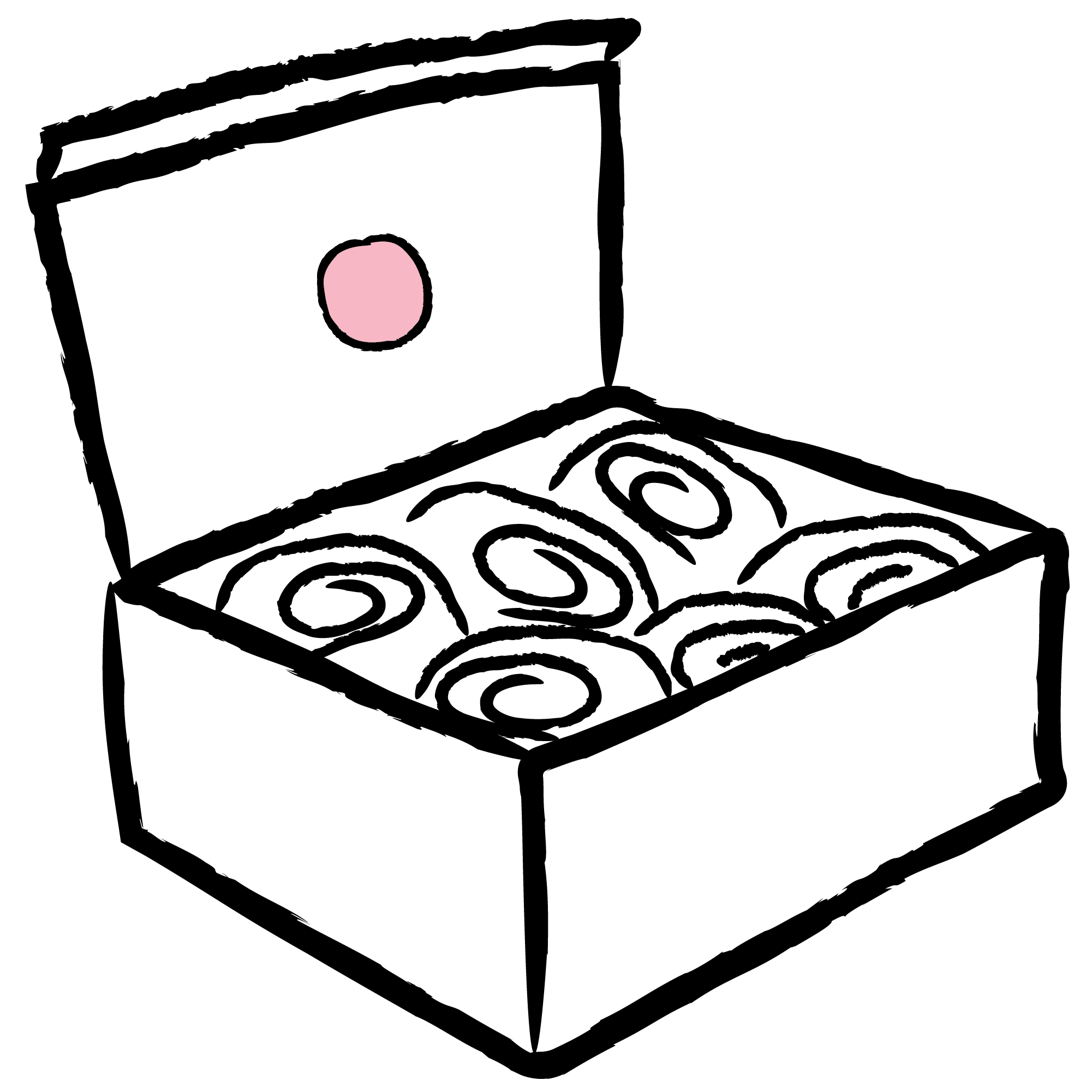 Black and white drawing of a person holding a bow and arrow, aiming at a target.