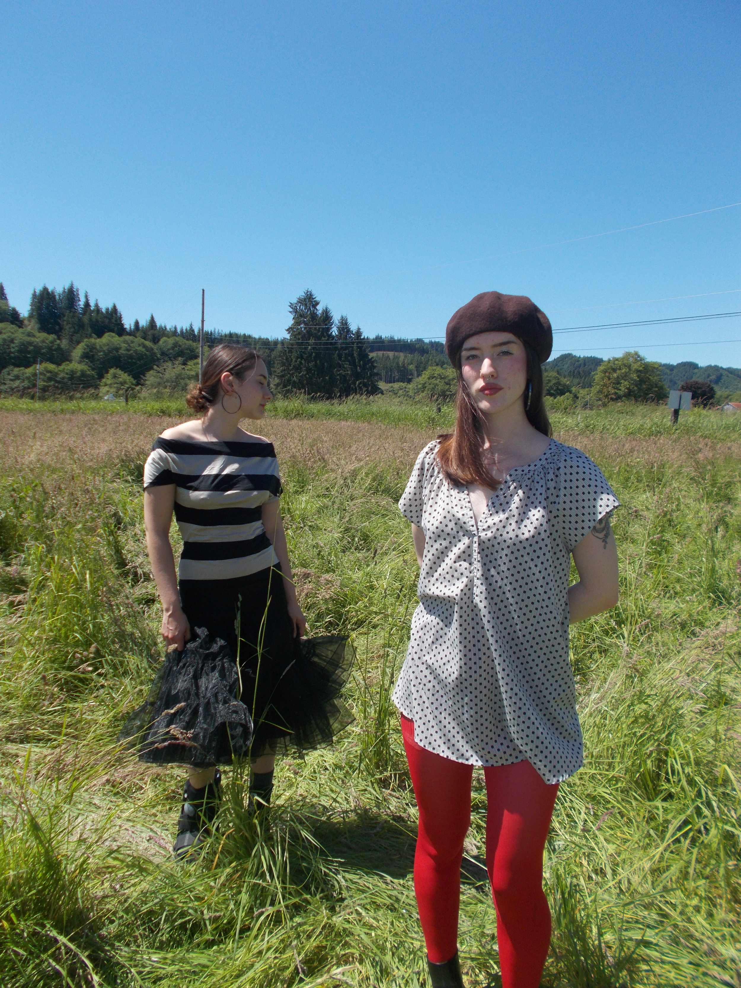 Lucia and Maia in Skamokawa, WA