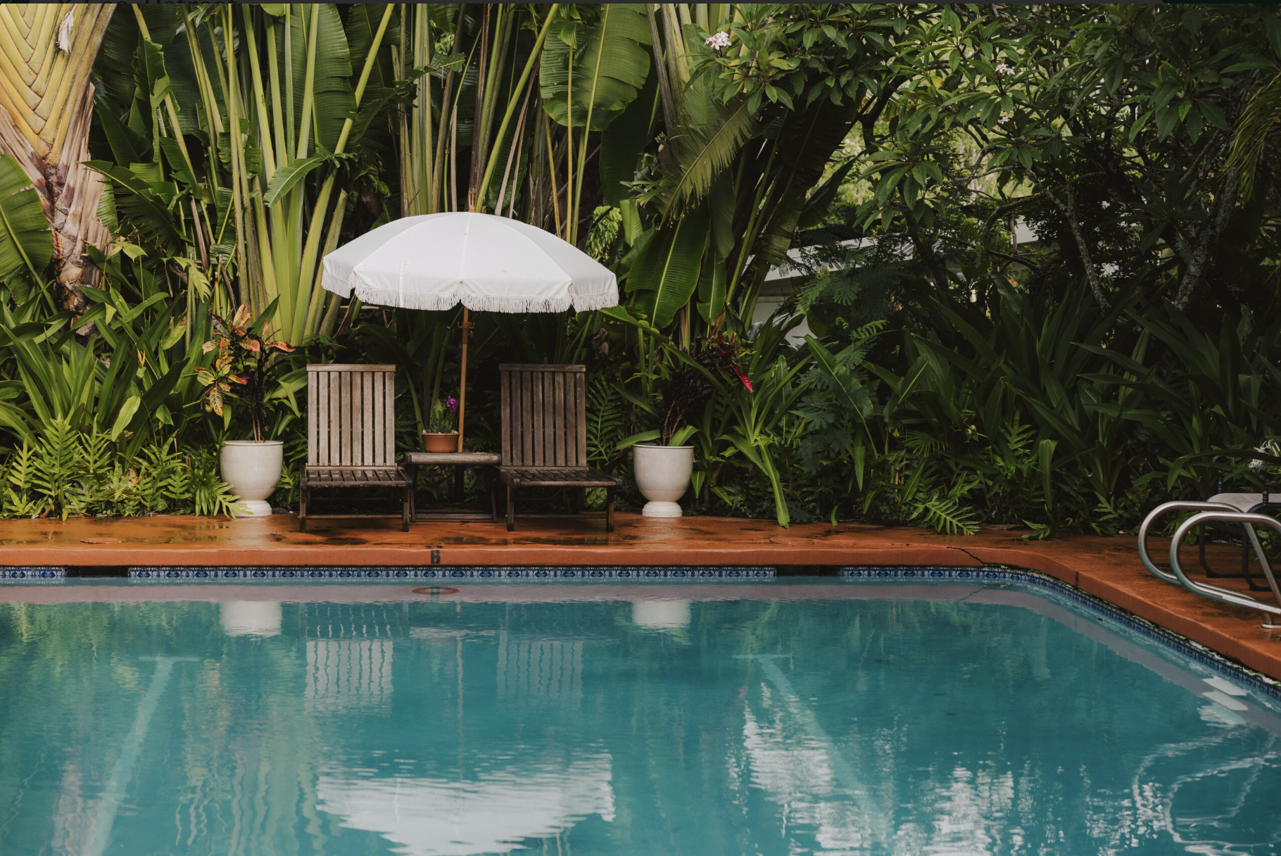 Guest pool at Hale Akua retreat center in Maui, Hawaii