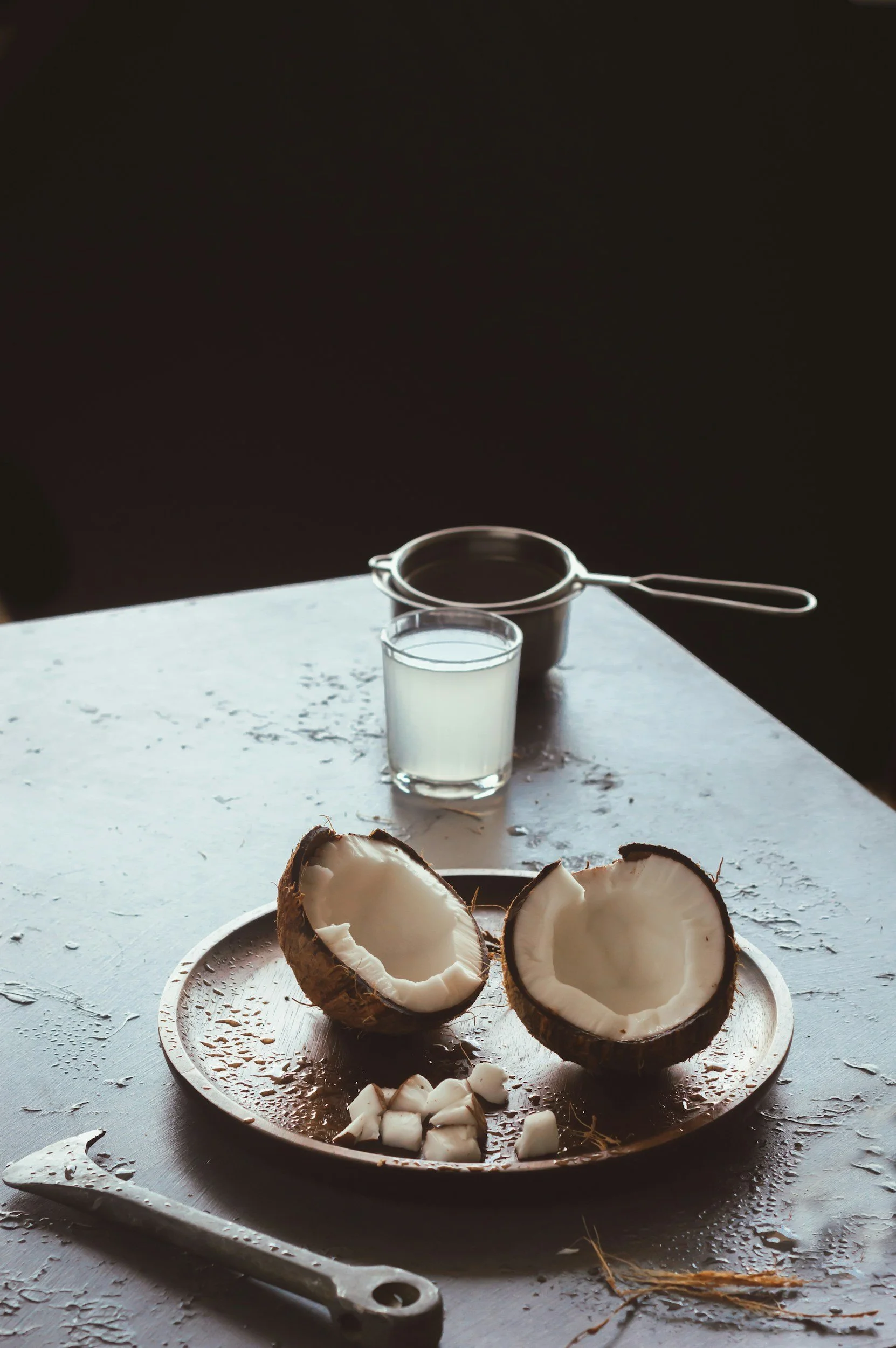 Fresh coconut with natural coconut water