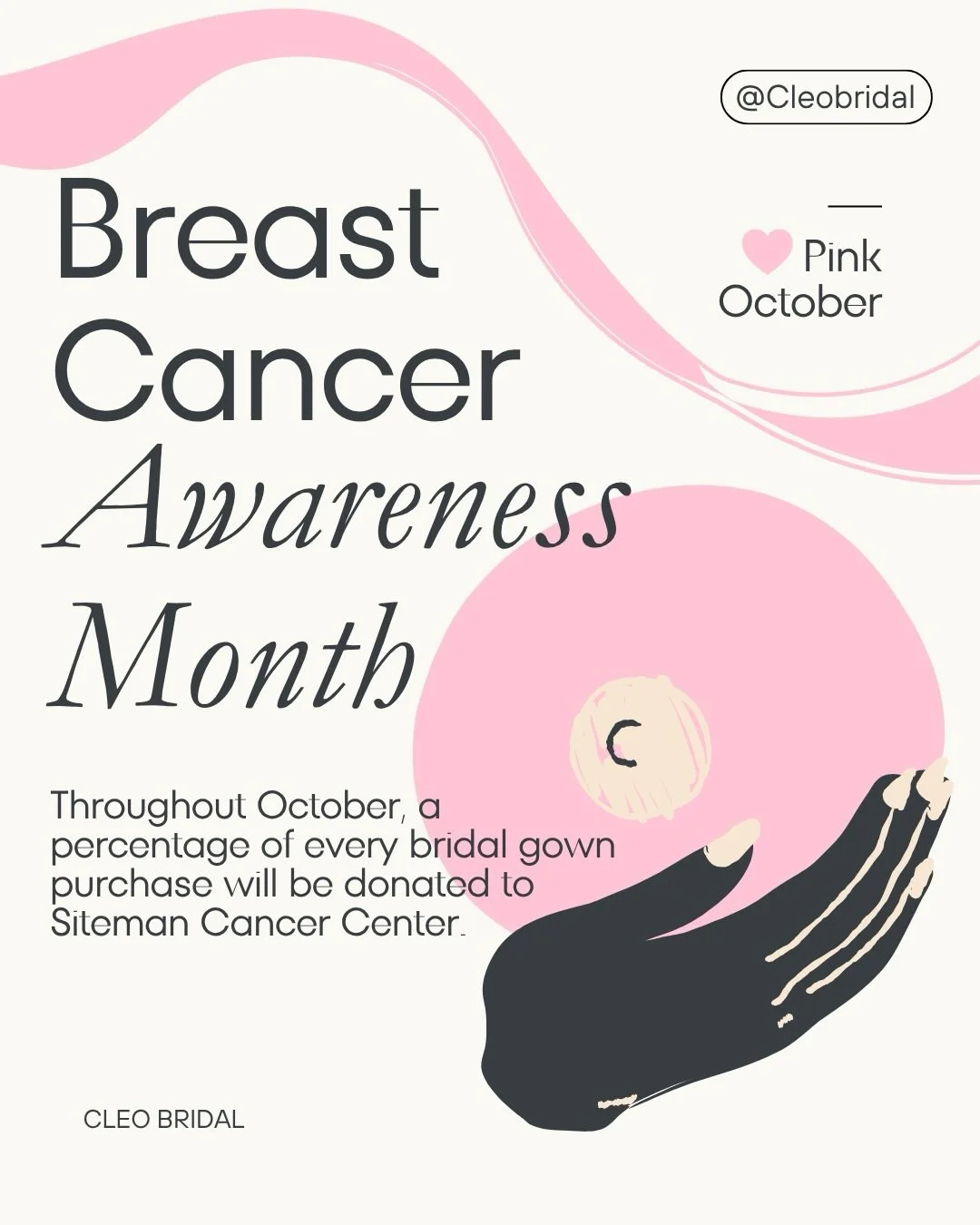 We are thinking pink during October!

We are so excited to be supporting the Siteman Cancer Center for the month of October! A portion of our sales this month will be donated to Siteman Cancer Research 💕

We are also giving out a gift with the purch