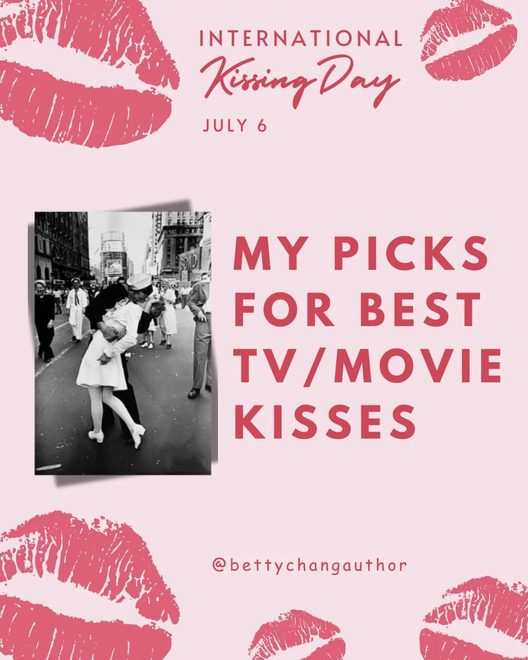 Happy International Kissing Day (July 6th)! In honor of the occasion, here are the TV &amp; movie kisses that live rent free in my head. What are some of your favs?? 💋💋💋