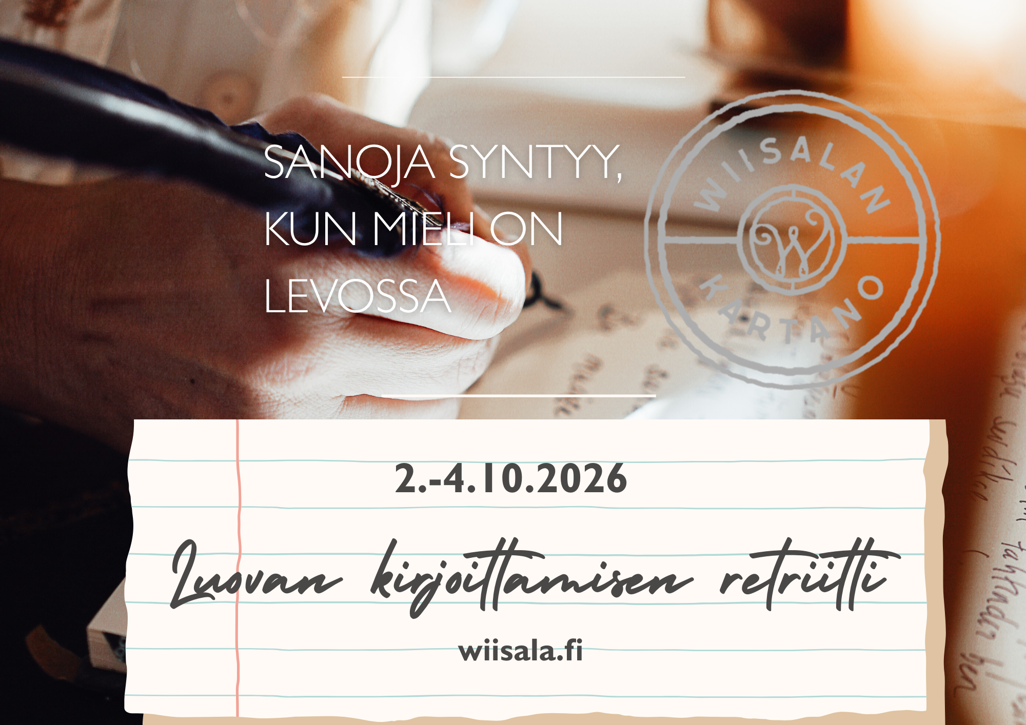 Luovan kirjoittamisen retriitti