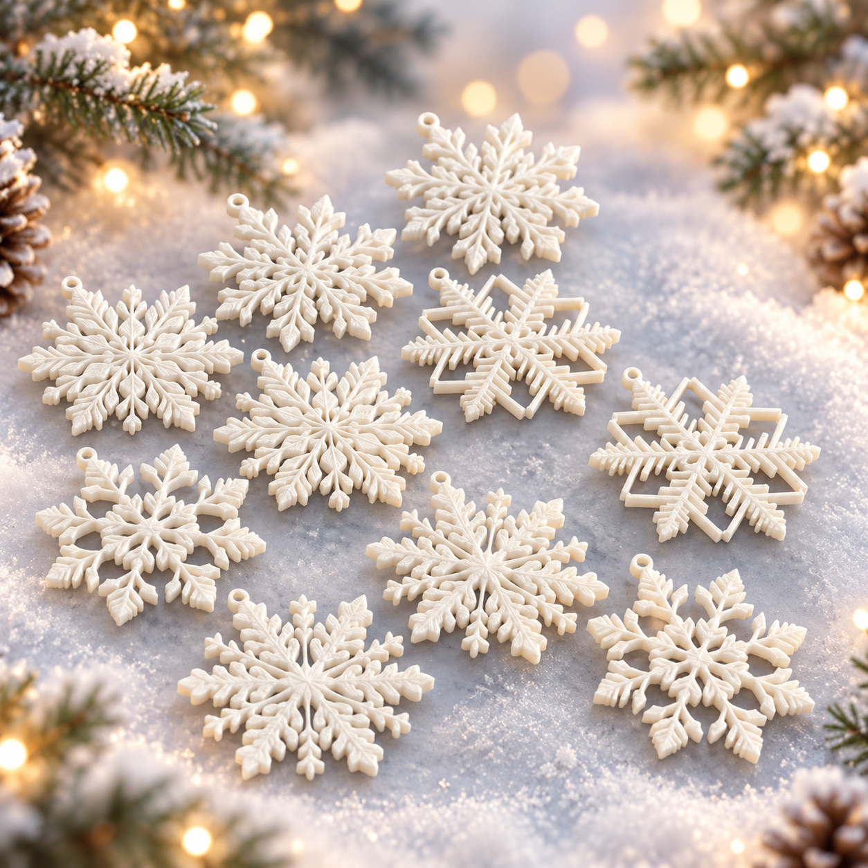 Snowflake Ornament Set