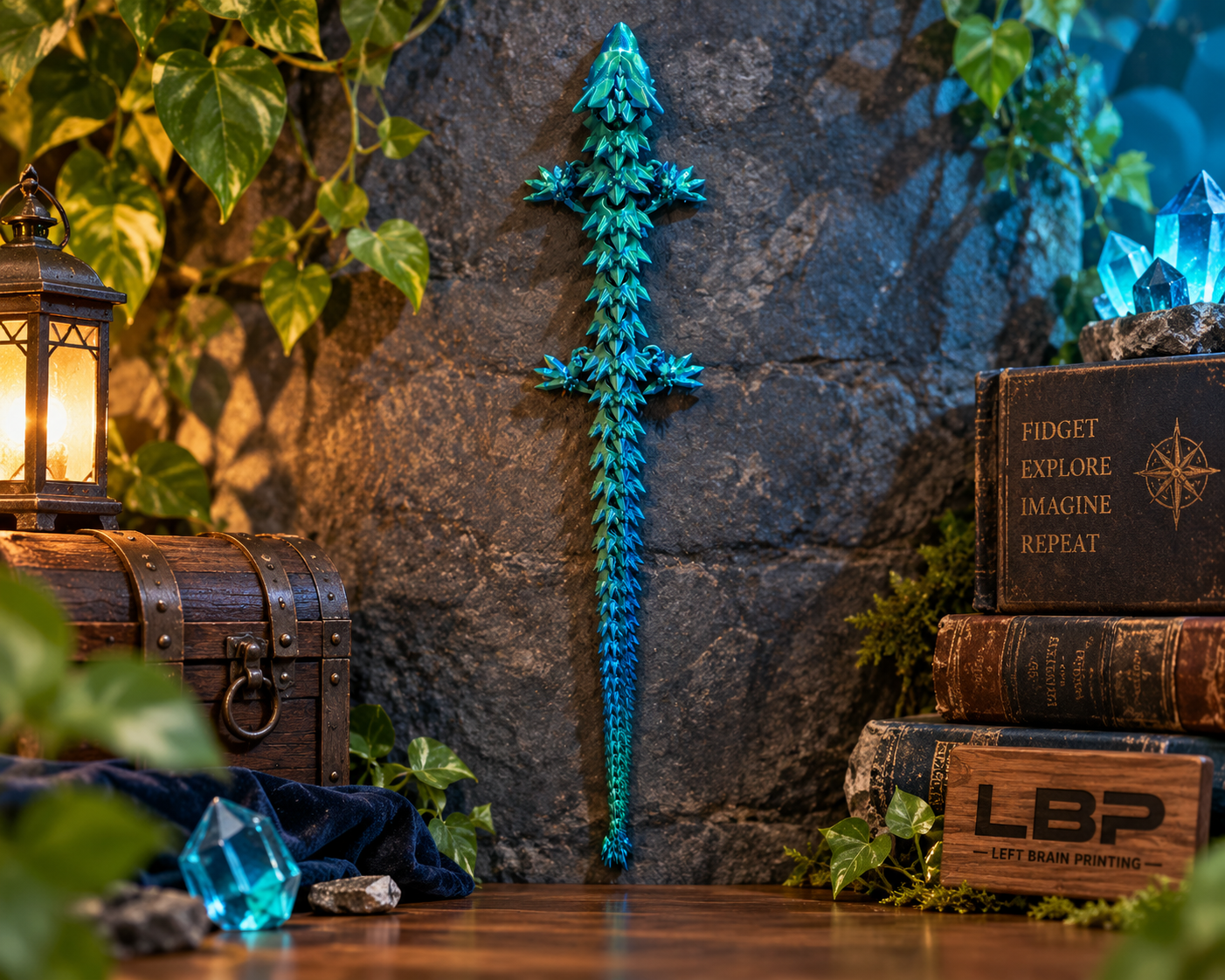 Articulated Crystal Dragon