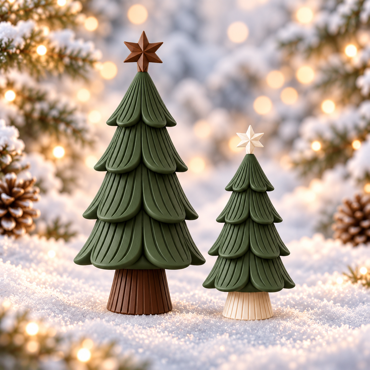 Layered Christmas Trees
