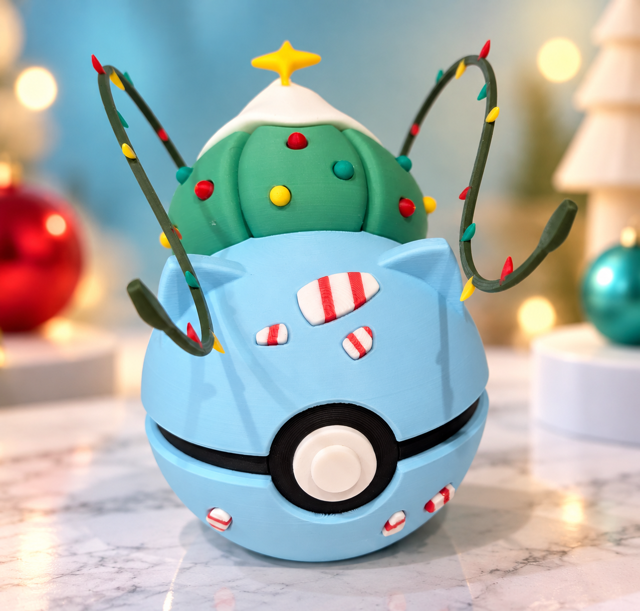 Christmas Bulbasaur Pokéball