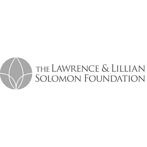 The Lawrence & Lillian Solomon Foundation logo with a gray circular emblem and serif text