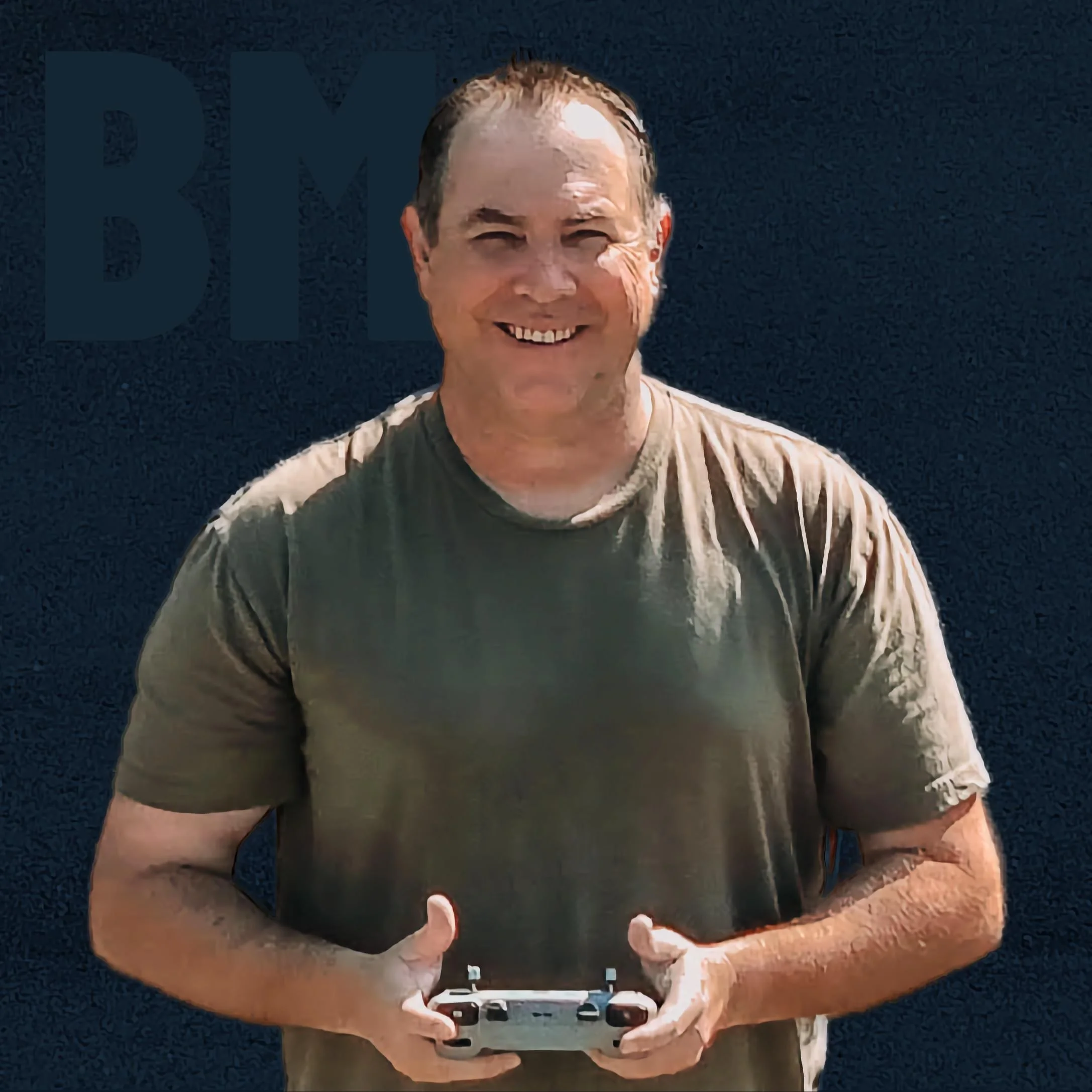 Brett Mitchell behind the controls