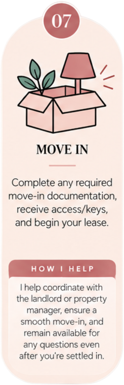 Realtor helping coordinate the final steps of the rental process for a smooth move-in.