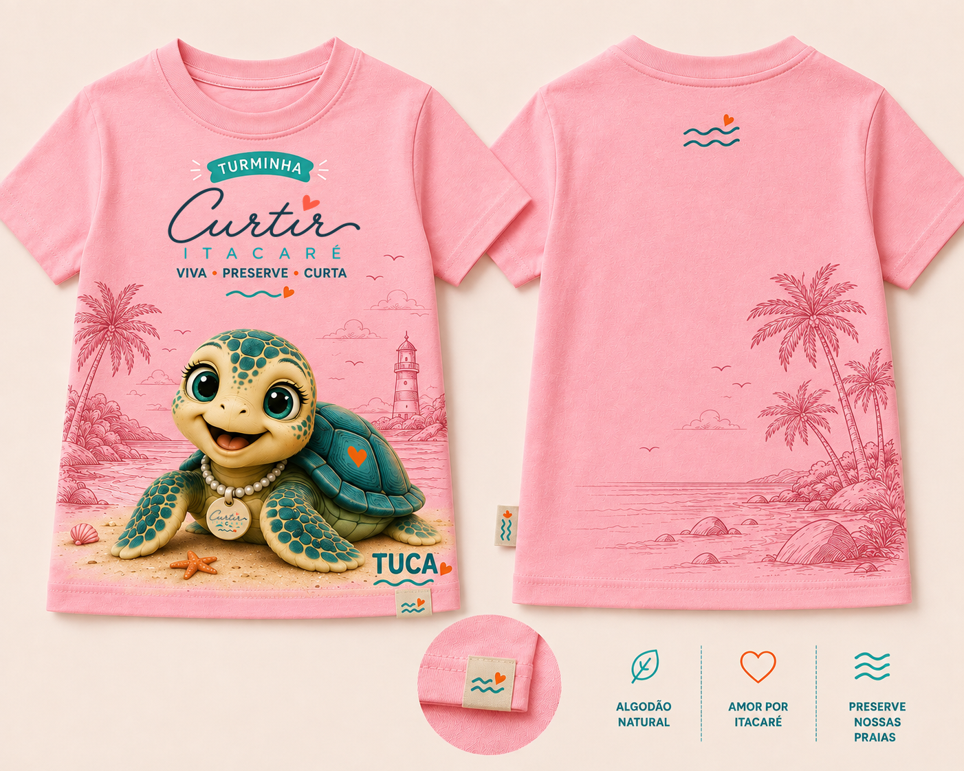Camiseta TUCA | Rosa