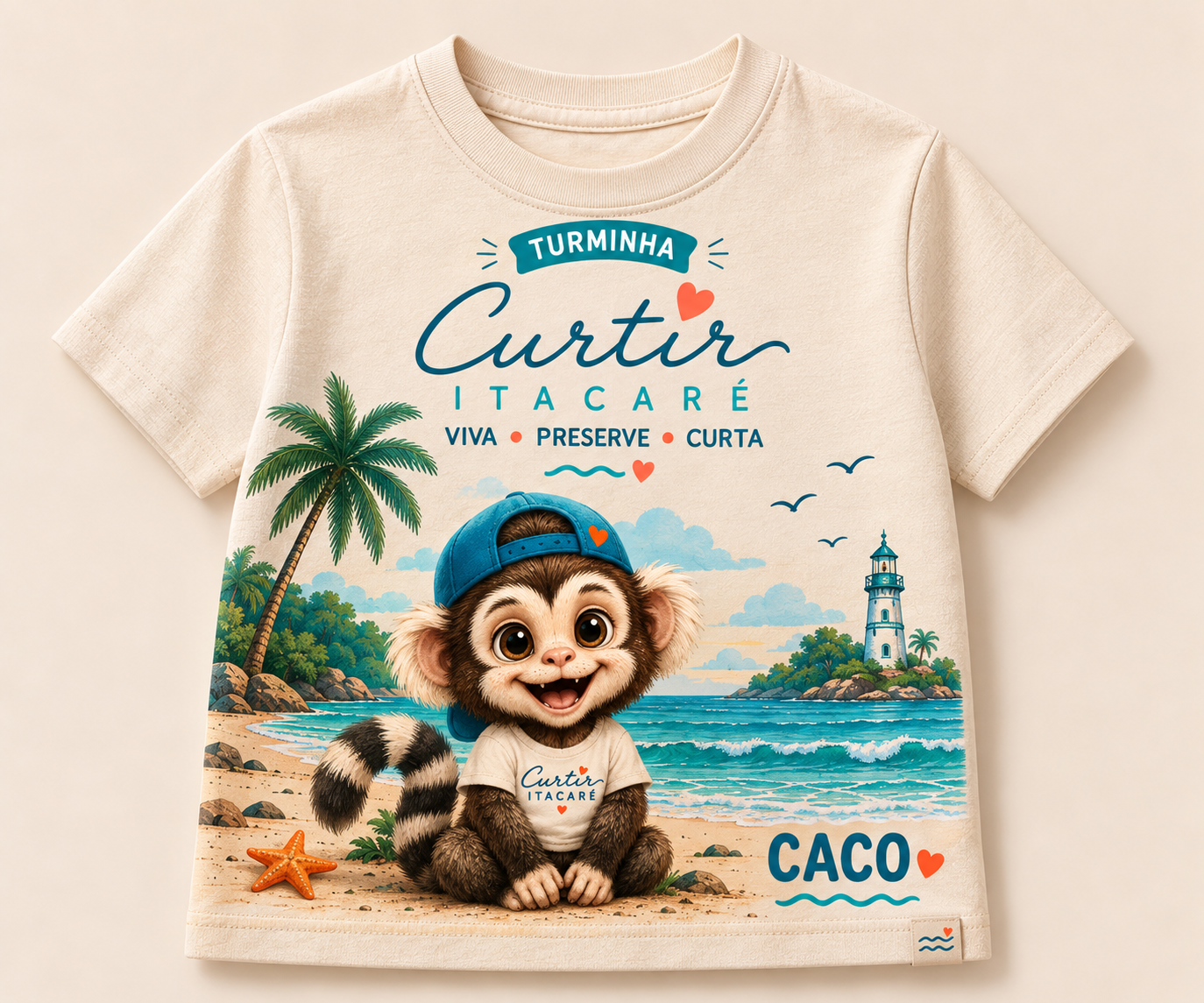 Camiseta Caco | Algodão Cru