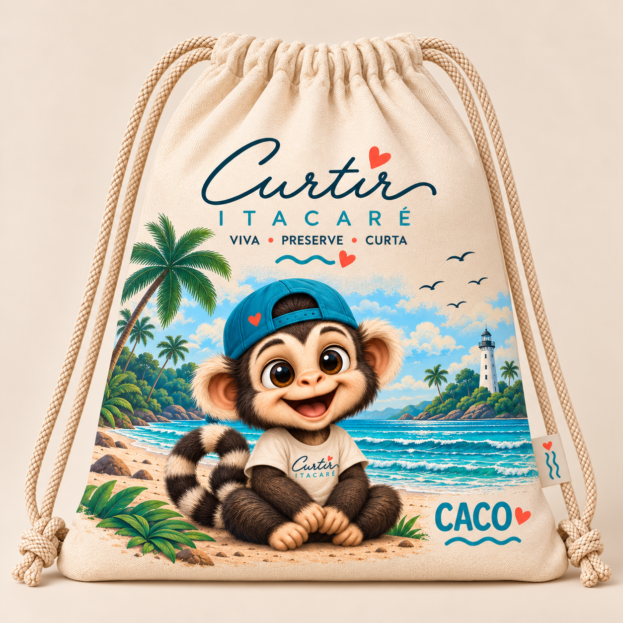 Mochila CACO | Algodão Cru