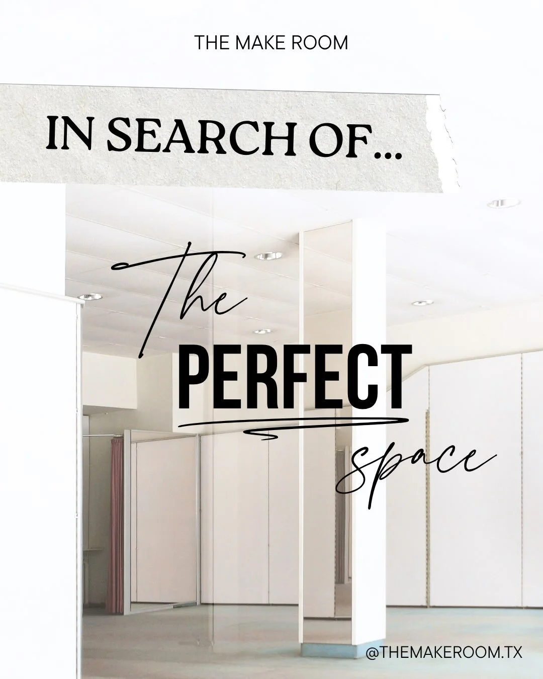Finding our room is taking a little room for patience. 🤍

&bull; The struggle: Spaces we love don&rsquo;t always allow events, have enough parking, or fit our budget once renovations are factored in. There have been plenty of emails, tours, and &ldq