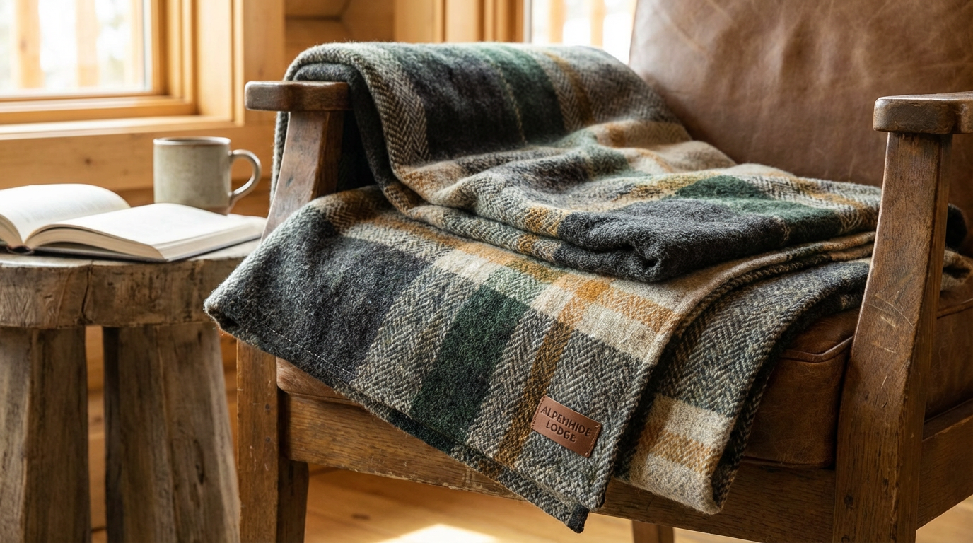 Wool Throw Blanket