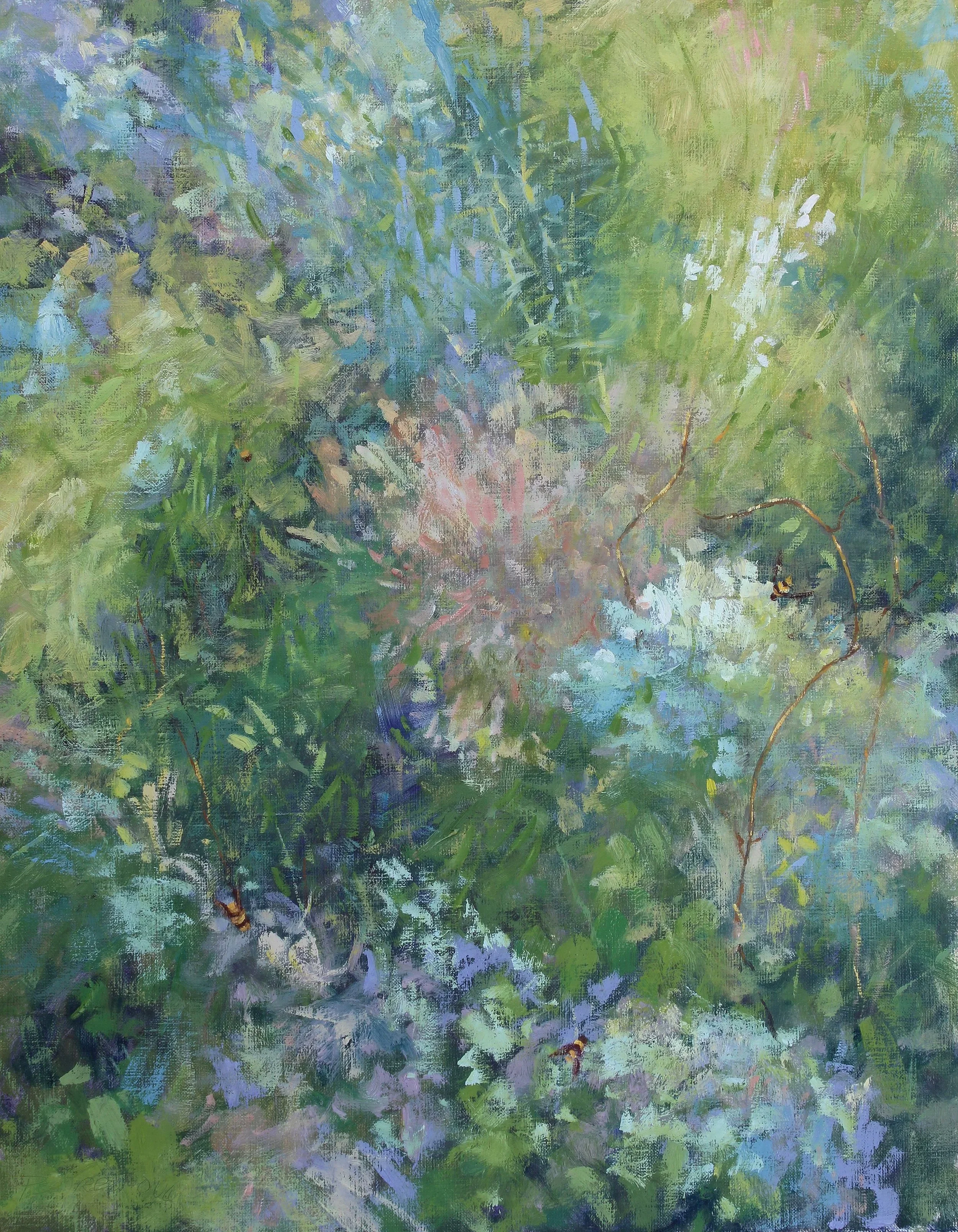 One of my favorite places, my pollinator garden.

"Bee Haven"

 ©Patricia Scarborough

20x16   $1280

Available through SNW Gallery, Manhattan Ks.
