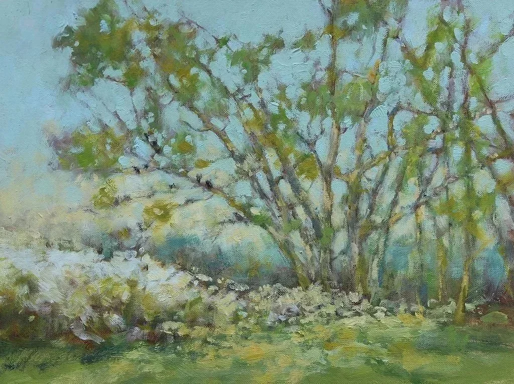 "May Blossoms" 

A plum thicket near my regular walking route always surprises me with it's energy and fragrance.

©Patricia Scarborough

9x12    $430

Available through SNW Gallery, Manhattan Ks.