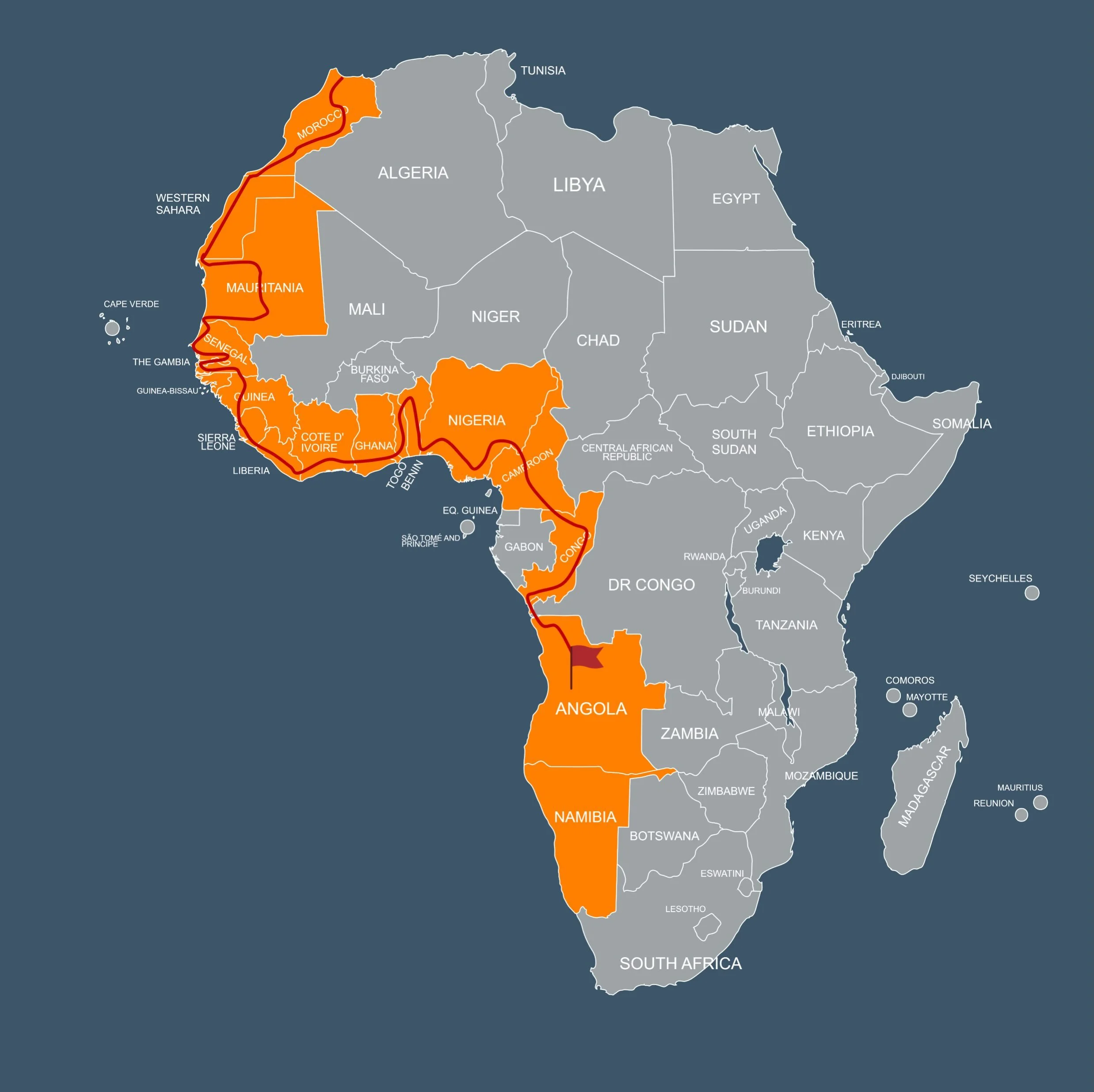 Der Kalender kennt keine Gnade: September. 

Es riecht wieder nach Diesel und Aufbruch. Hier, exklusiv und mit null Garantie: die Route, die wir uns f&uuml;r die Transafrika ausgedacht haben.

Was davon &uuml;brig bleibt, sehen wir dann in Angola. Od