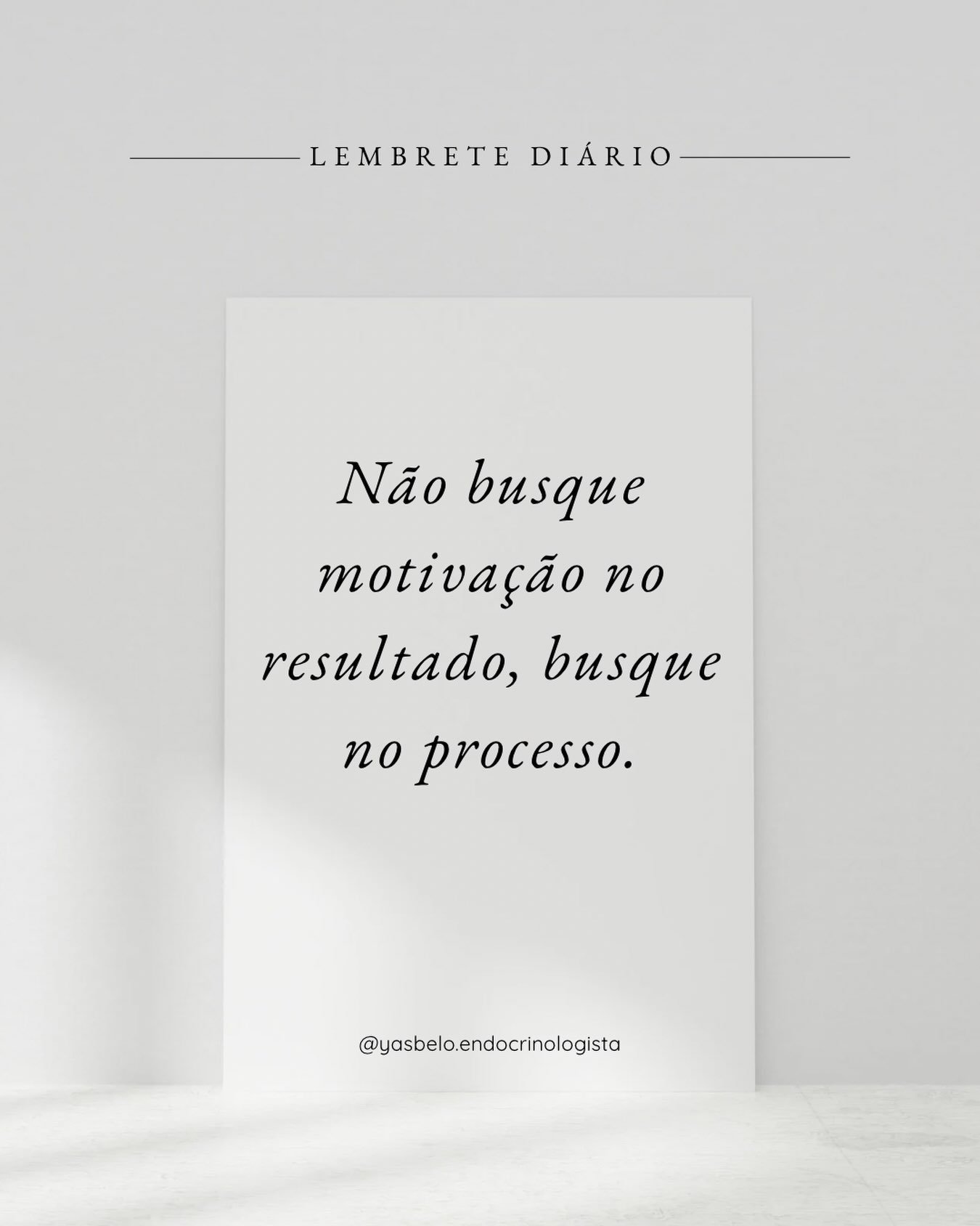 O hoje &eacute; tudo o que temos. 🤍