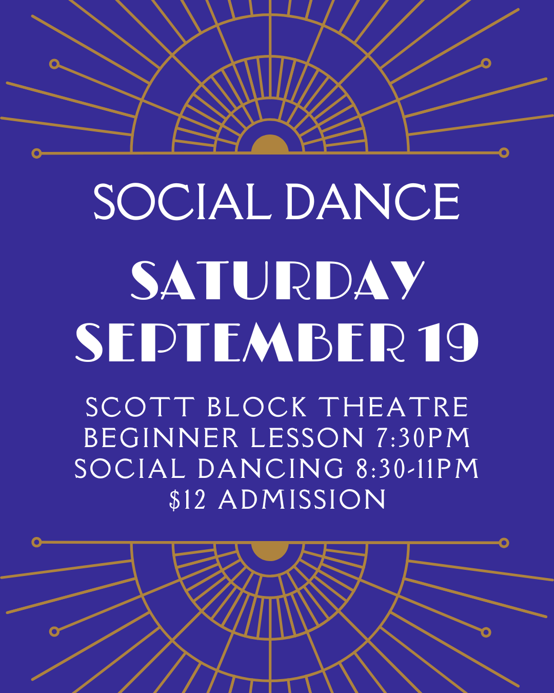 Social Swing Dance - September 19