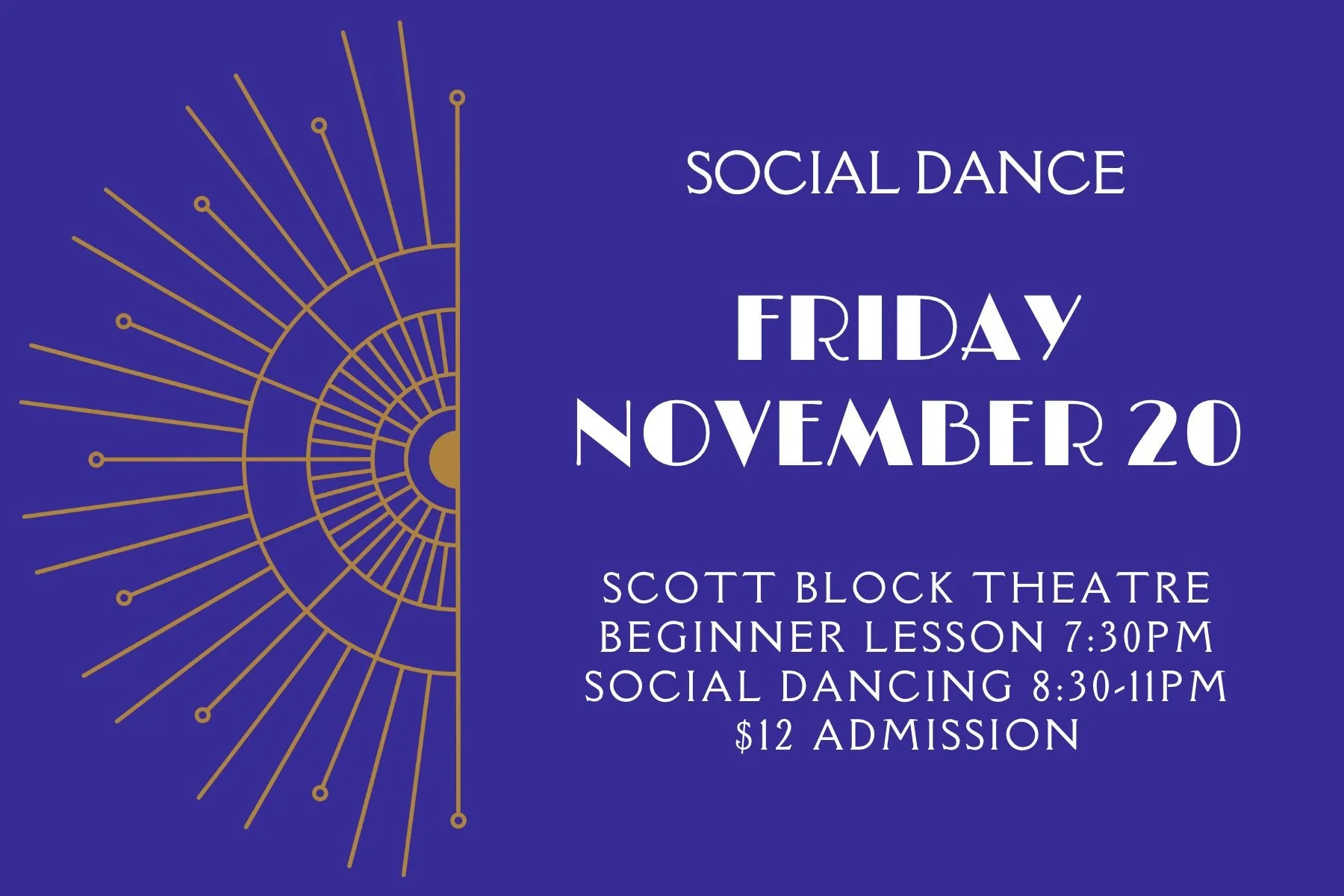 Social Swing Dance - November 20