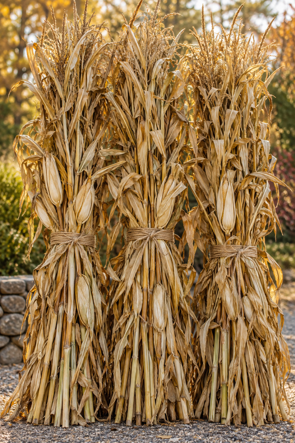 Large Corn Stalk Pair