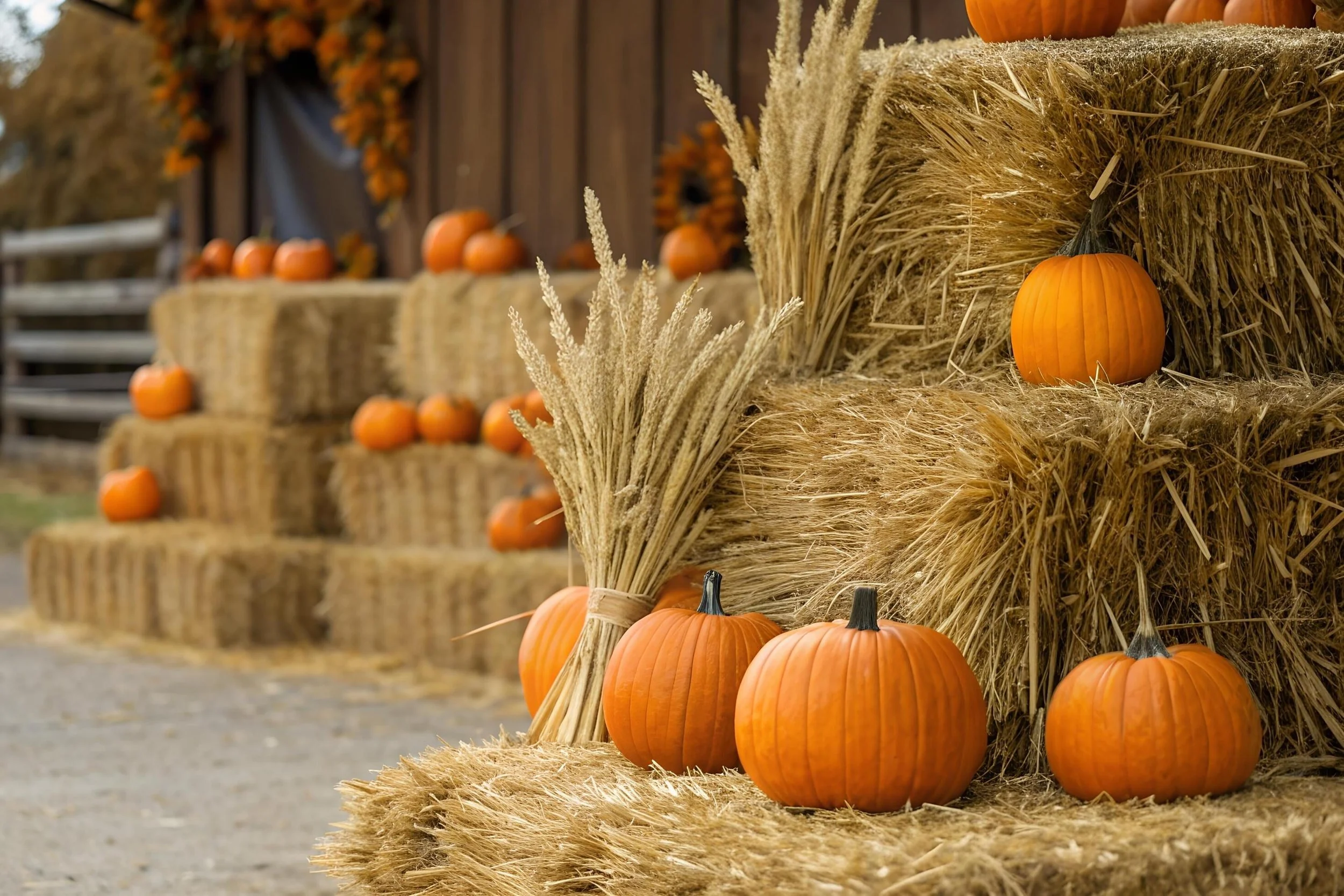 Hay Bale Pair