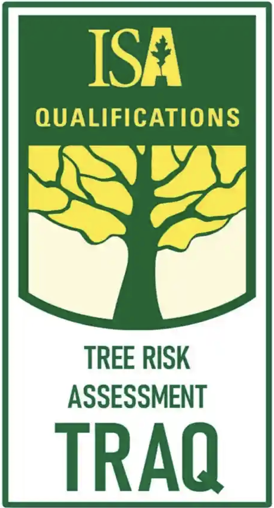 ISA Qualifications Tree Risk Assessment TRAQ logo with a stylized tree