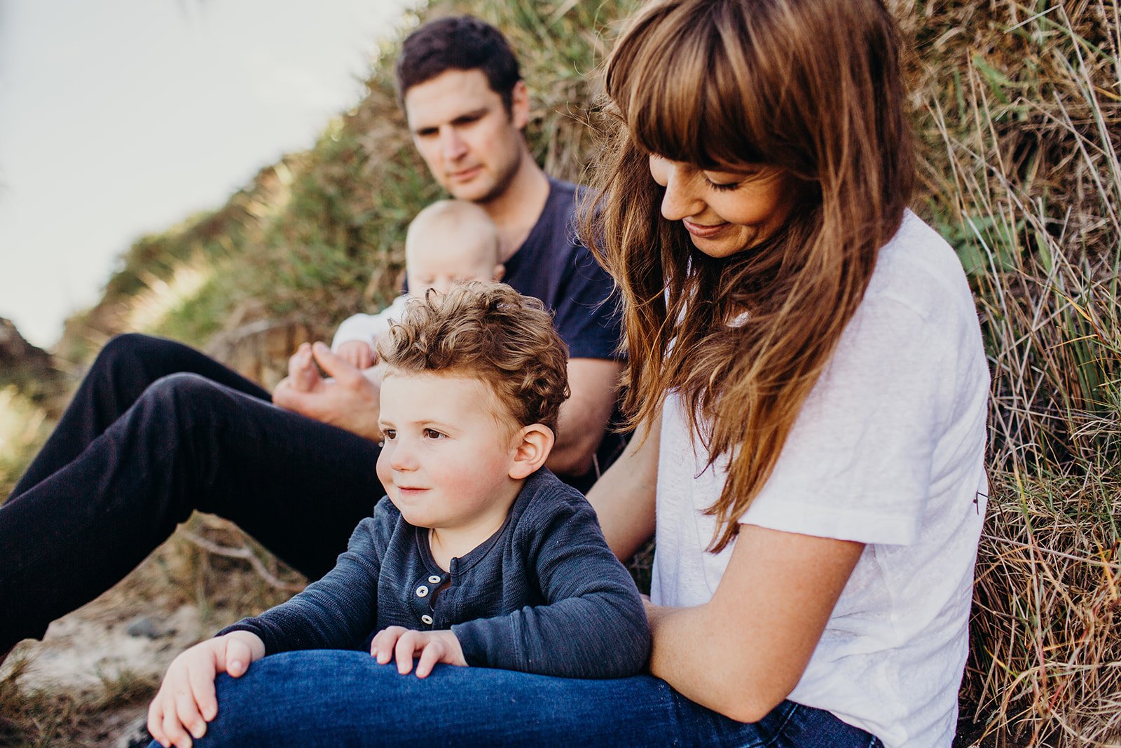 By George and her family