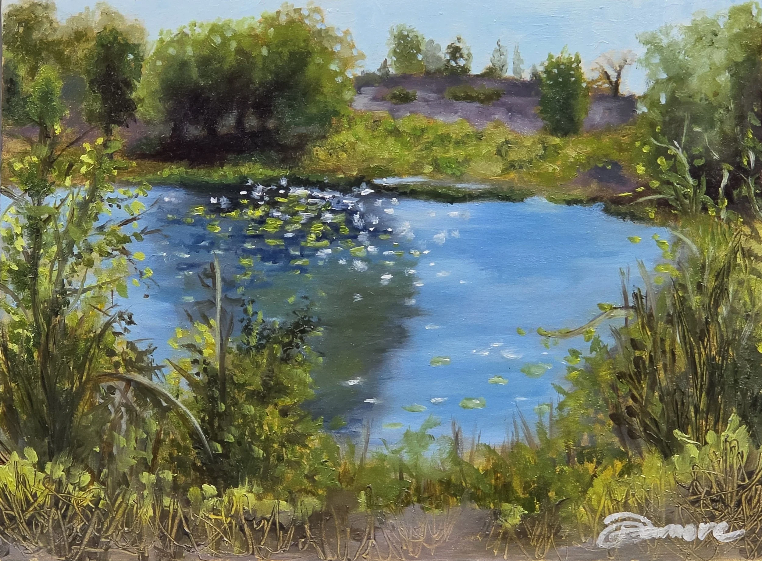 Pondside Plein Air (Original)
