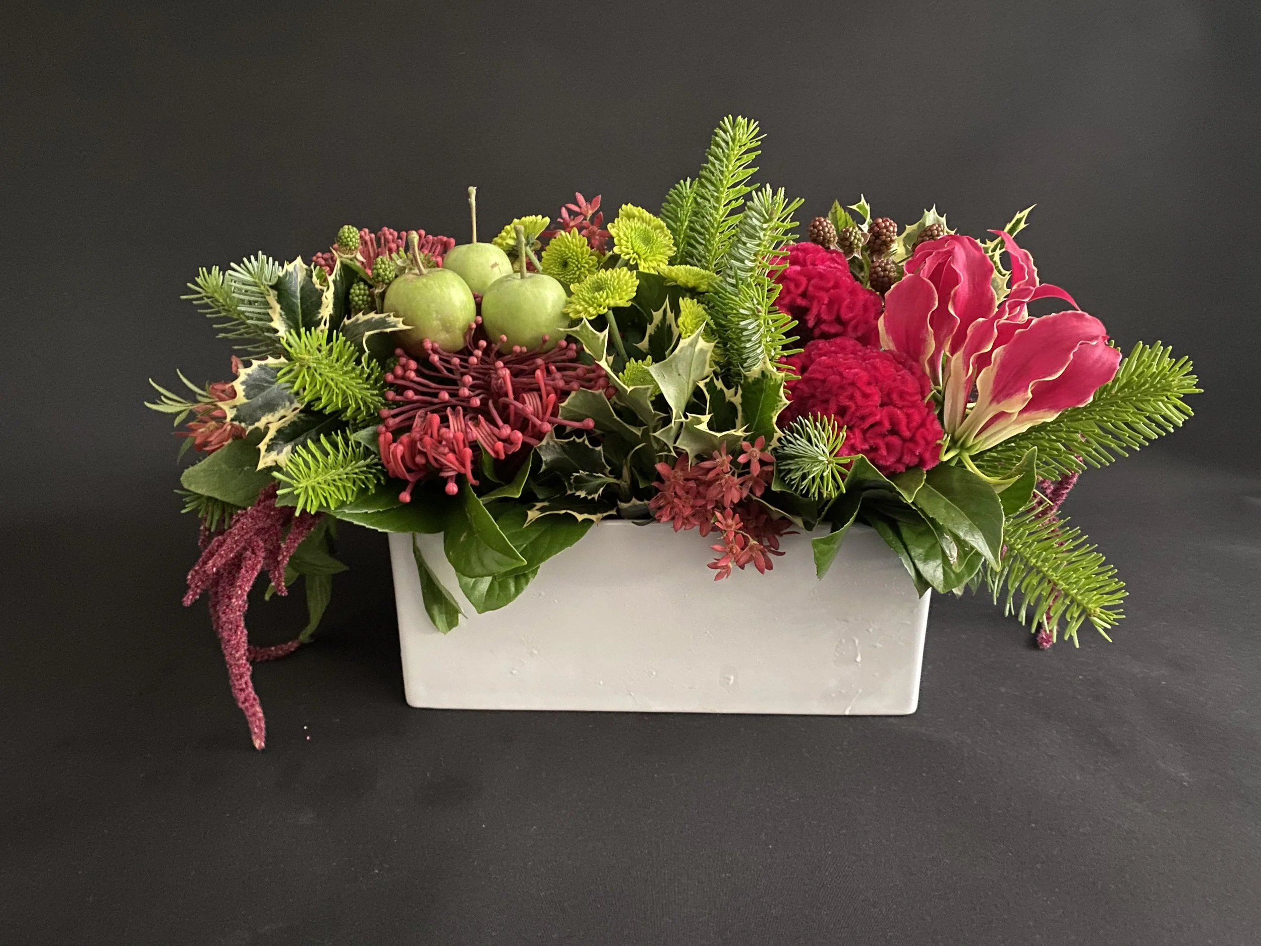Christmas table centre workshop