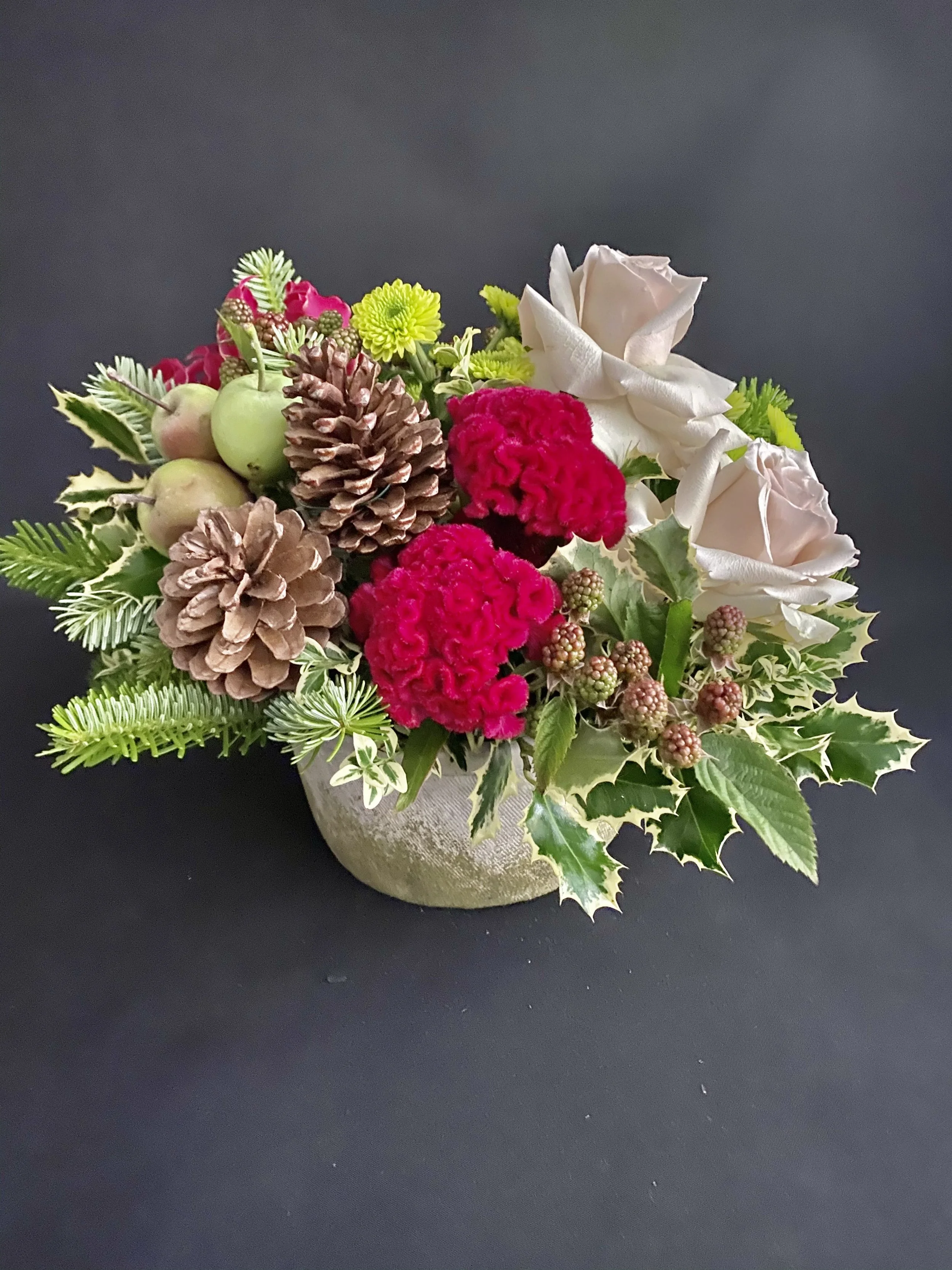 Christmas table centre workshop