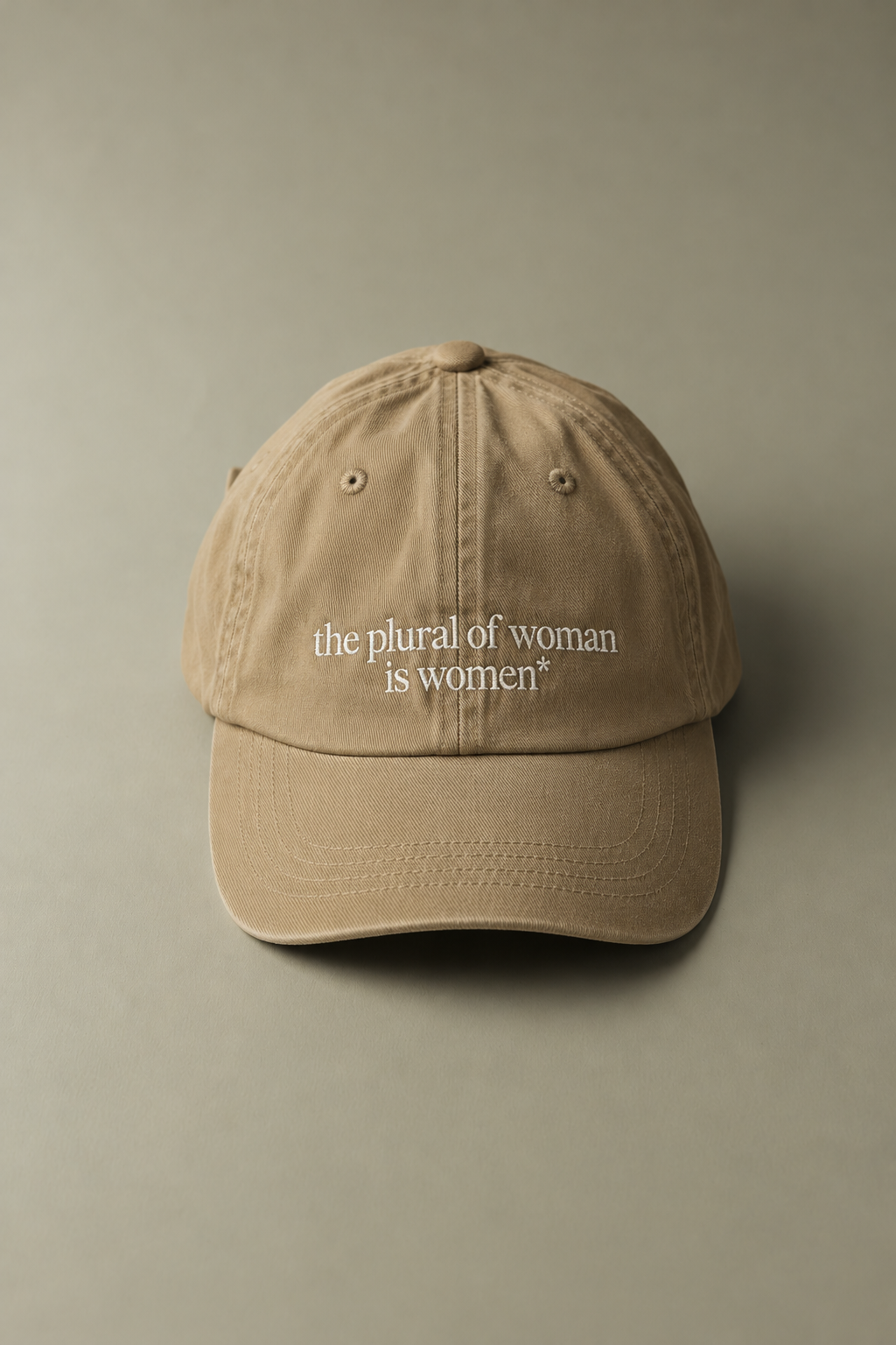Khaki | The Plural of Woman Is Women Hat