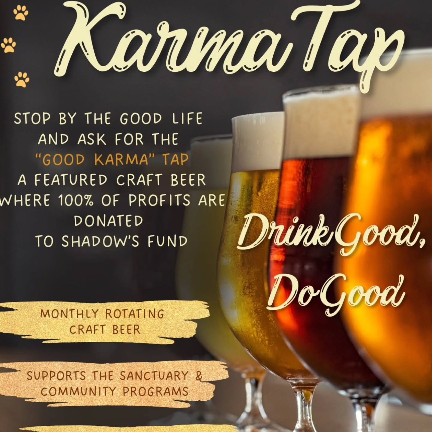 New month, new Karma Keg on tap! This blood orange hefeweizen is a perfect pint for our hot August weather!  #goodkarma #drinkgooddogood #thegoodlifecellar #solvangusa #vsyv