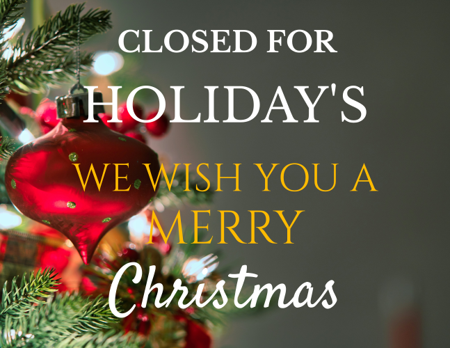 Closed for Christmas 