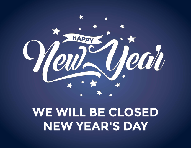 Closed New Years Day