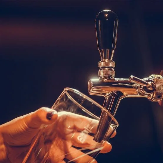 beer, craft beer, bottled beer, and draft beer being poured at the good life in solvang