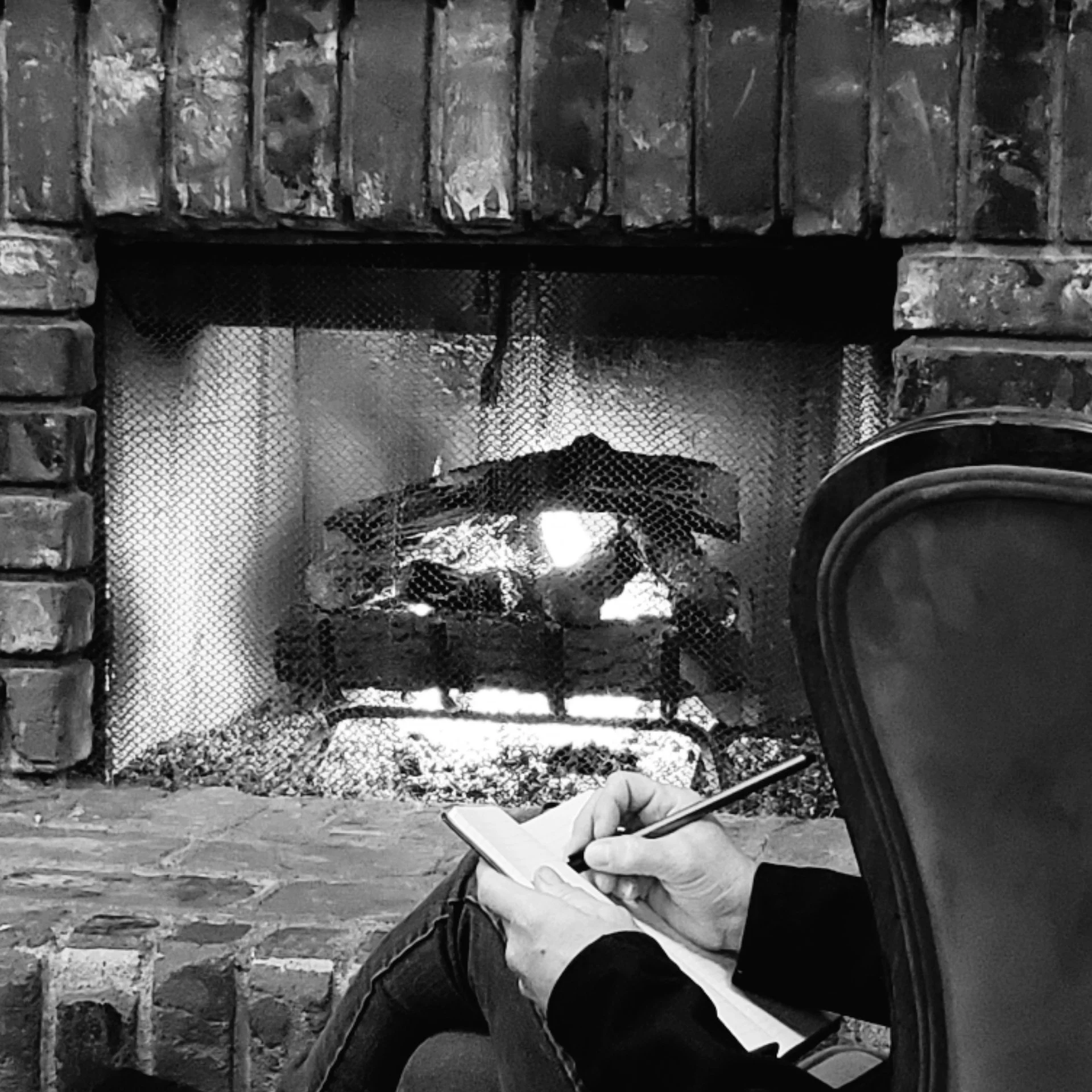 writing fireside at The Good Life