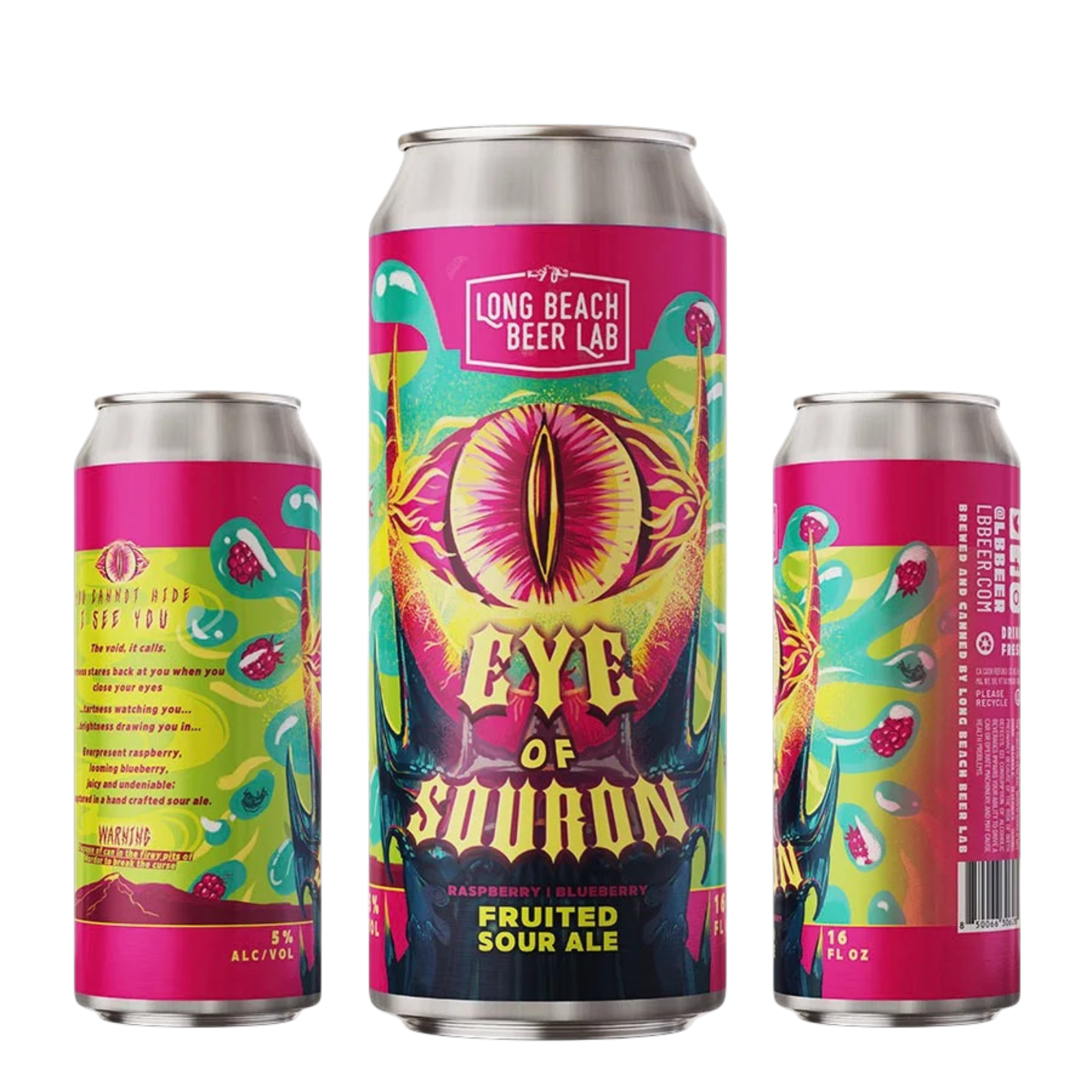 Long Beach Beer Lab "Eye of Souron" Fruited Sour Ale w/Raspberry & Blueberry