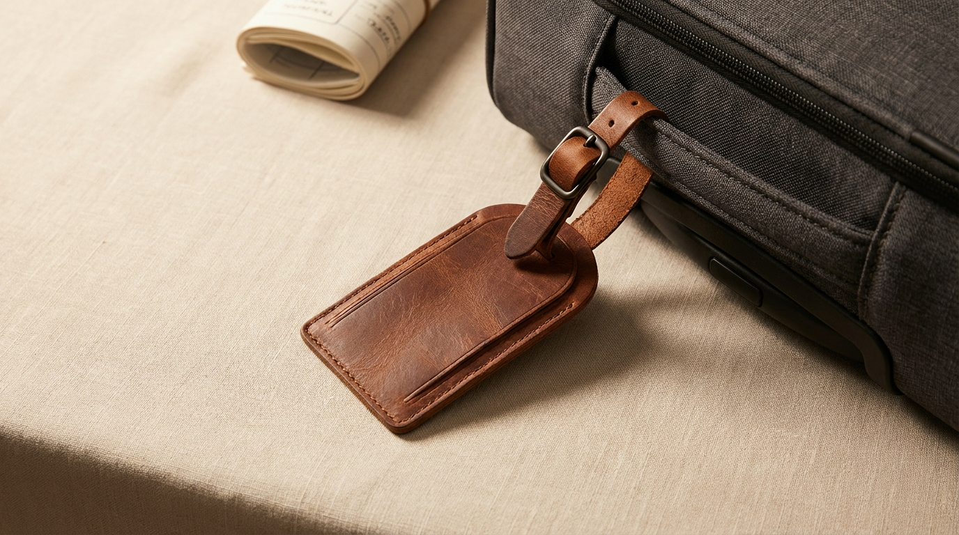 Leather Luggage Tag