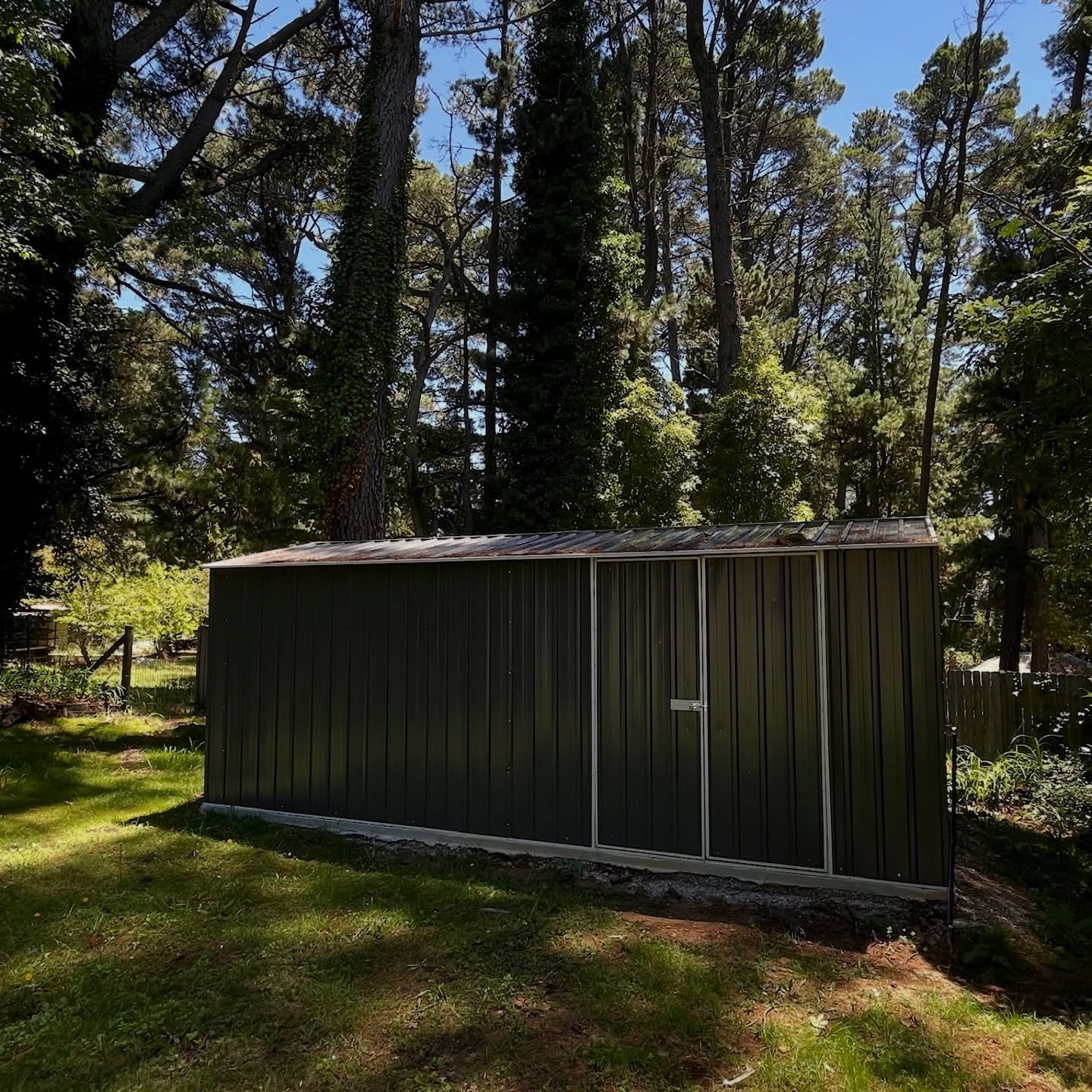 Sneak peek into building this garden shed for a client in Blackheath, including laying the slab and connecting the shed to power with electrical works by @eneronelectricalsolutions
