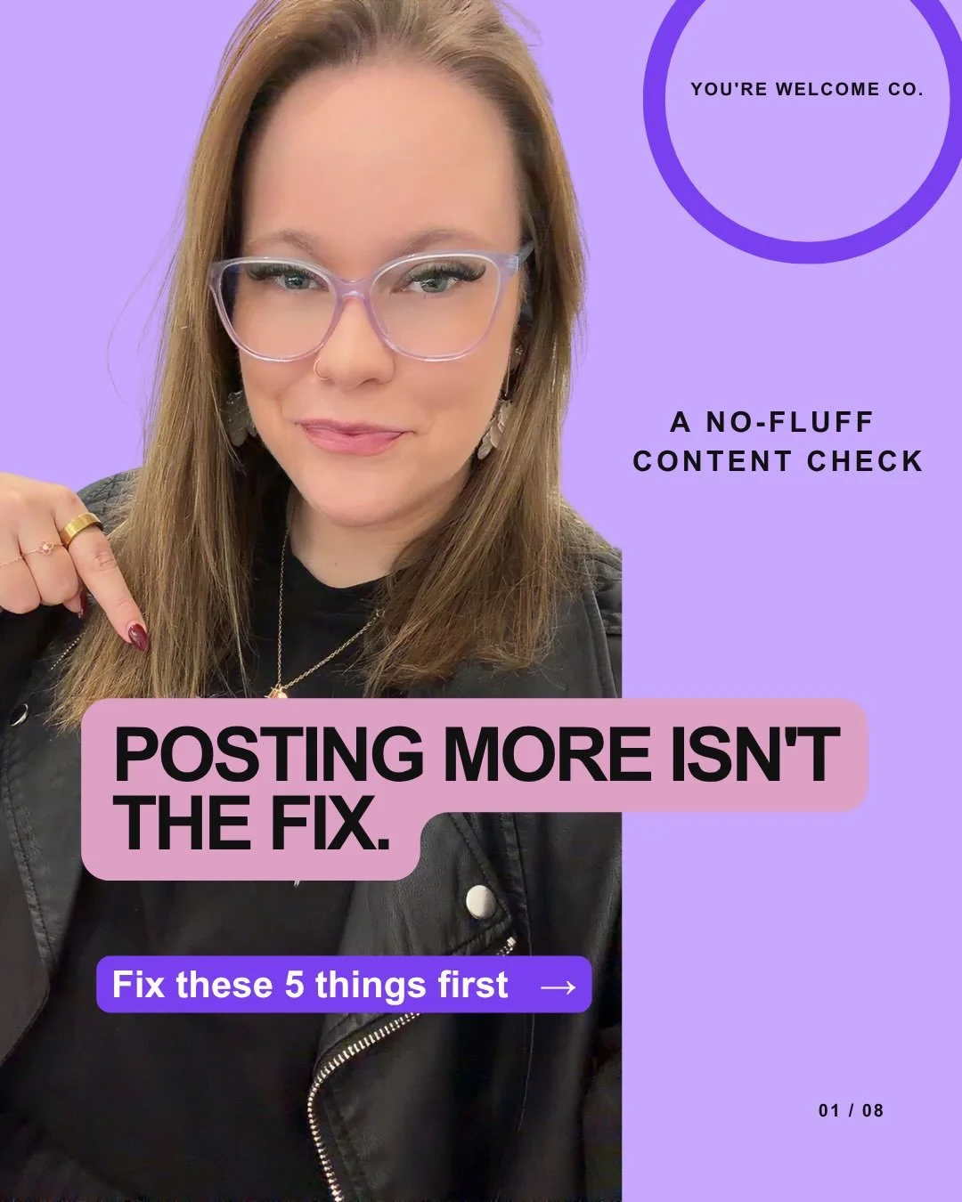 Posting more isn&rsquo;t always the fix.

Sometimes your content isn&rsquo;t working because it&rsquo;s trying to say too much&mdash;or because it doesn&rsquo;t have a clear purpose at all.

Before you create another post, get clear on:

✨ The job yo