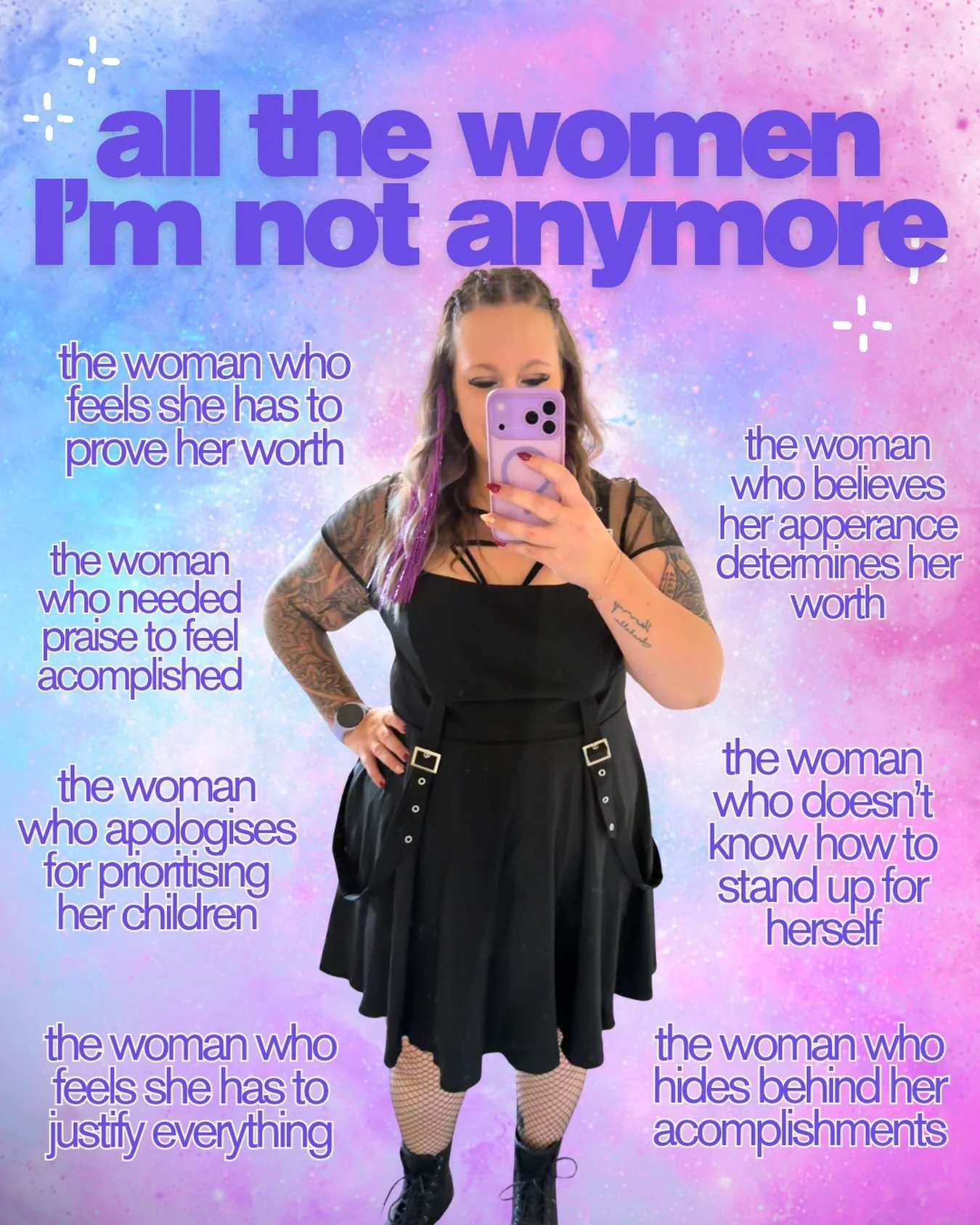 All the women I&rsquo;m not anymore.

Except that isn&rsquo;t completely true.

Sometimes they still show up&mdash;the woman who feels she has to prove her worth, justify every decision, stay quiet to keep the peace or collect achievements before she