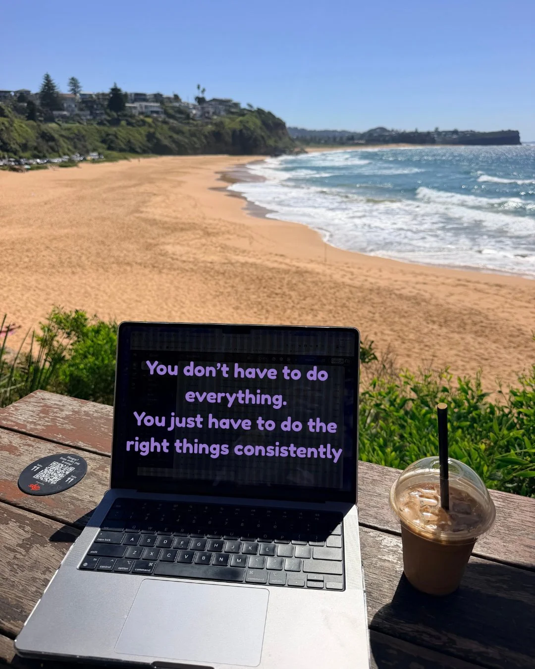 I needed this reminder as much as anyone this week.
Running a business has a funny way of making you feel like you're constantly behind.
There's always another trend.
Another platform.
Another thing you "should" be doing.
But I've realised 