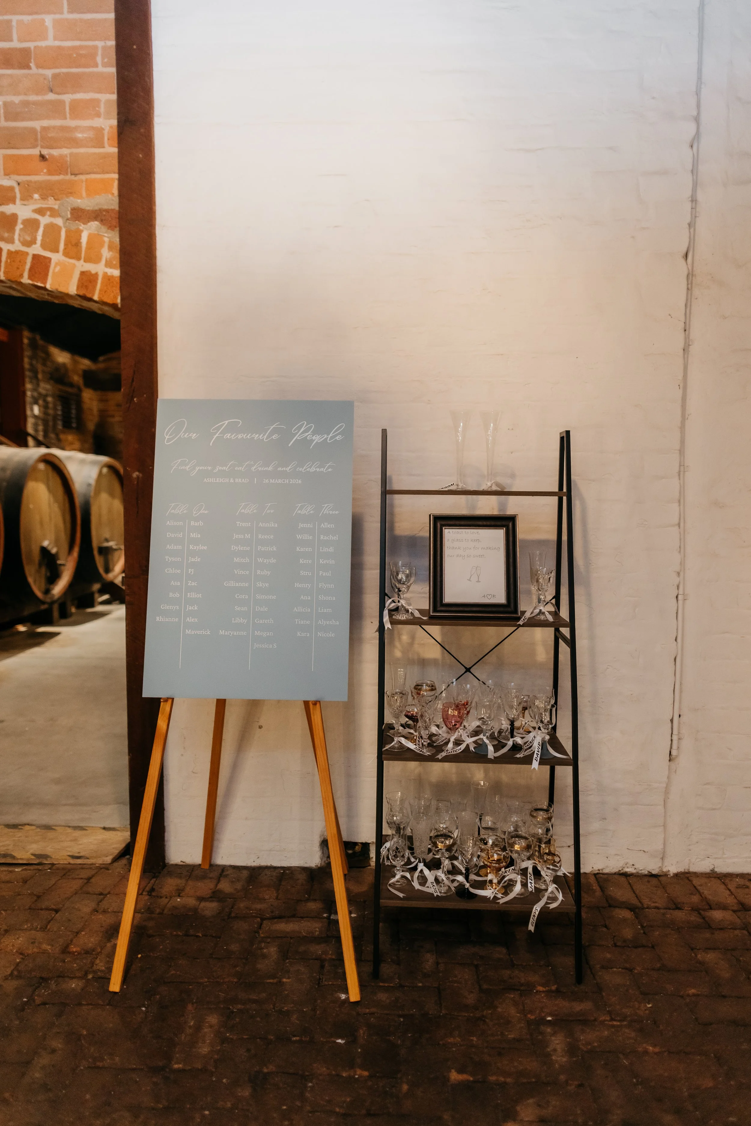 wedding set up