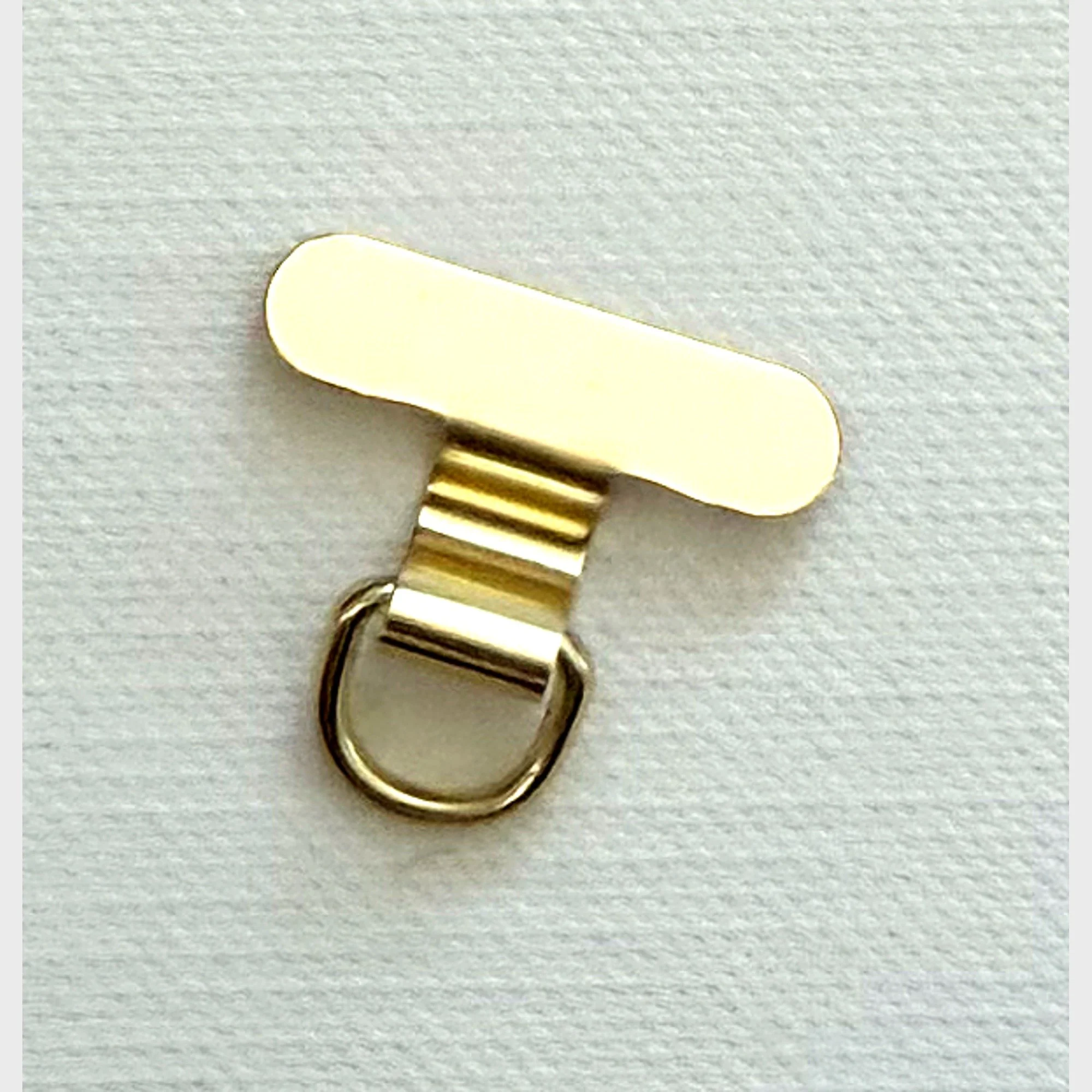 pinch bail clasp — gold