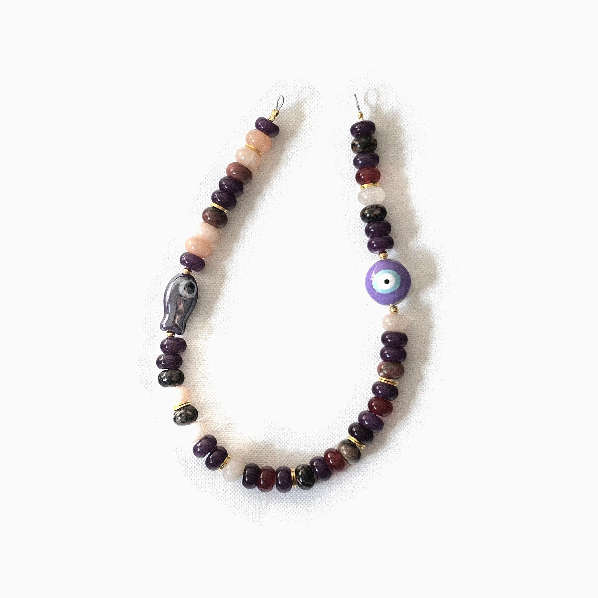 violet hour — beaded phone charm