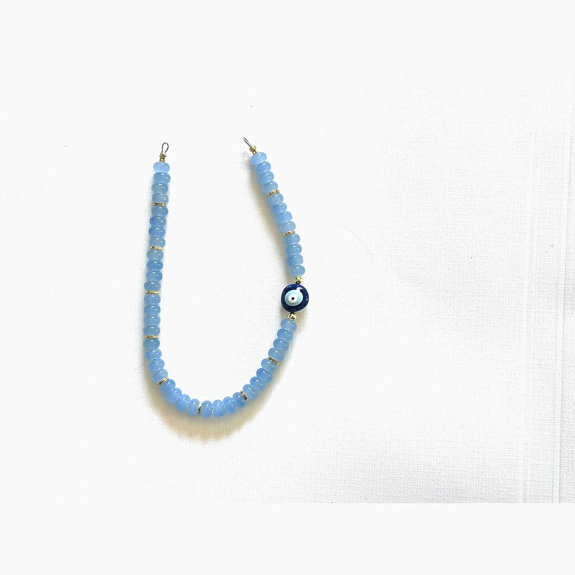 cerulean — beaded phone charm
